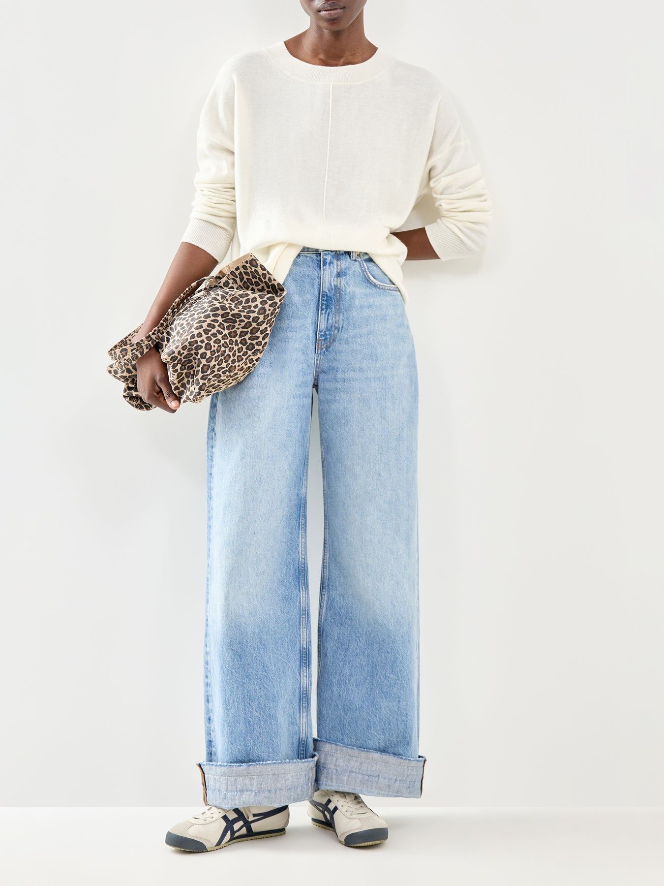 Wide Slouchy Jumper Cream