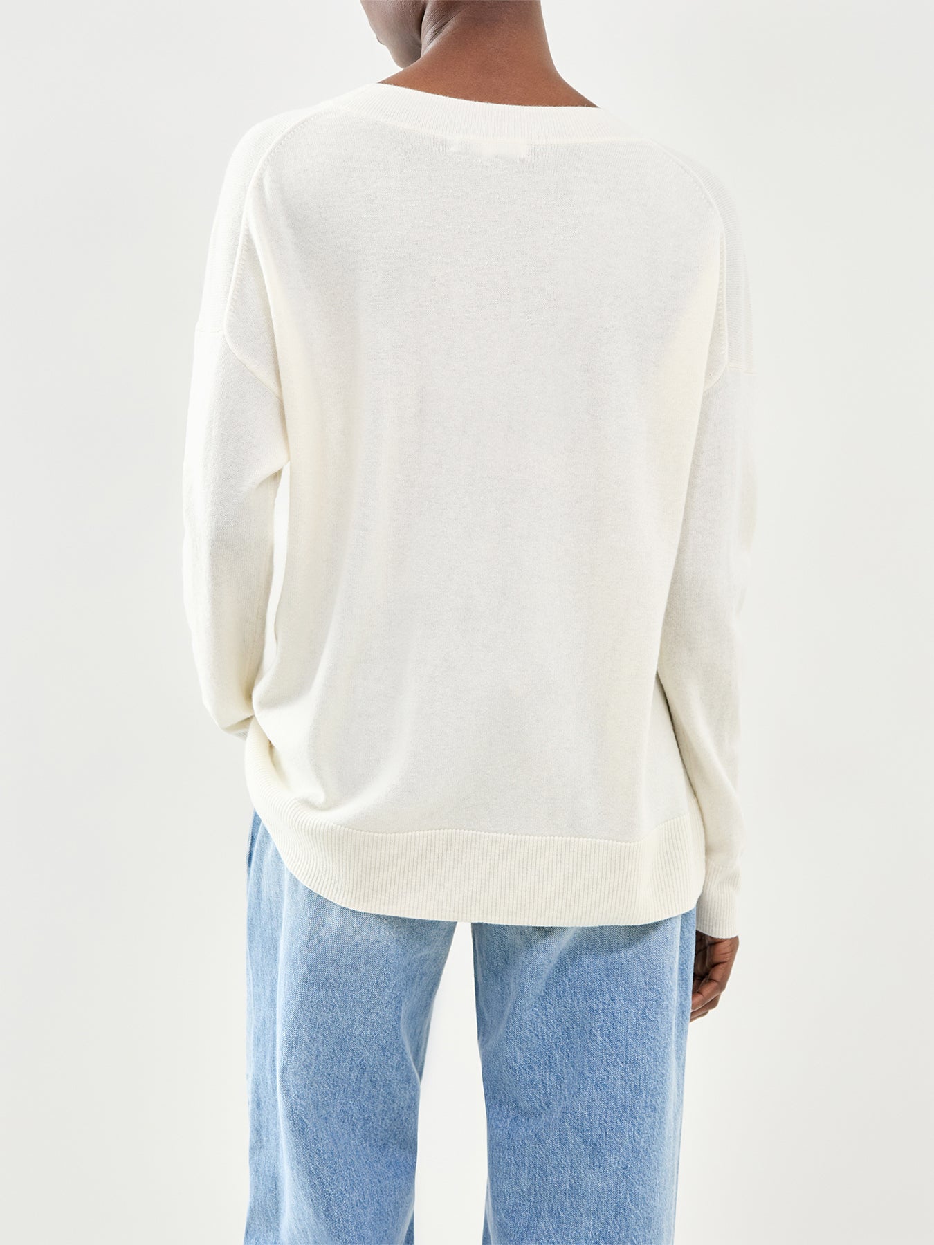 Wide Slouchy Jumper Cream