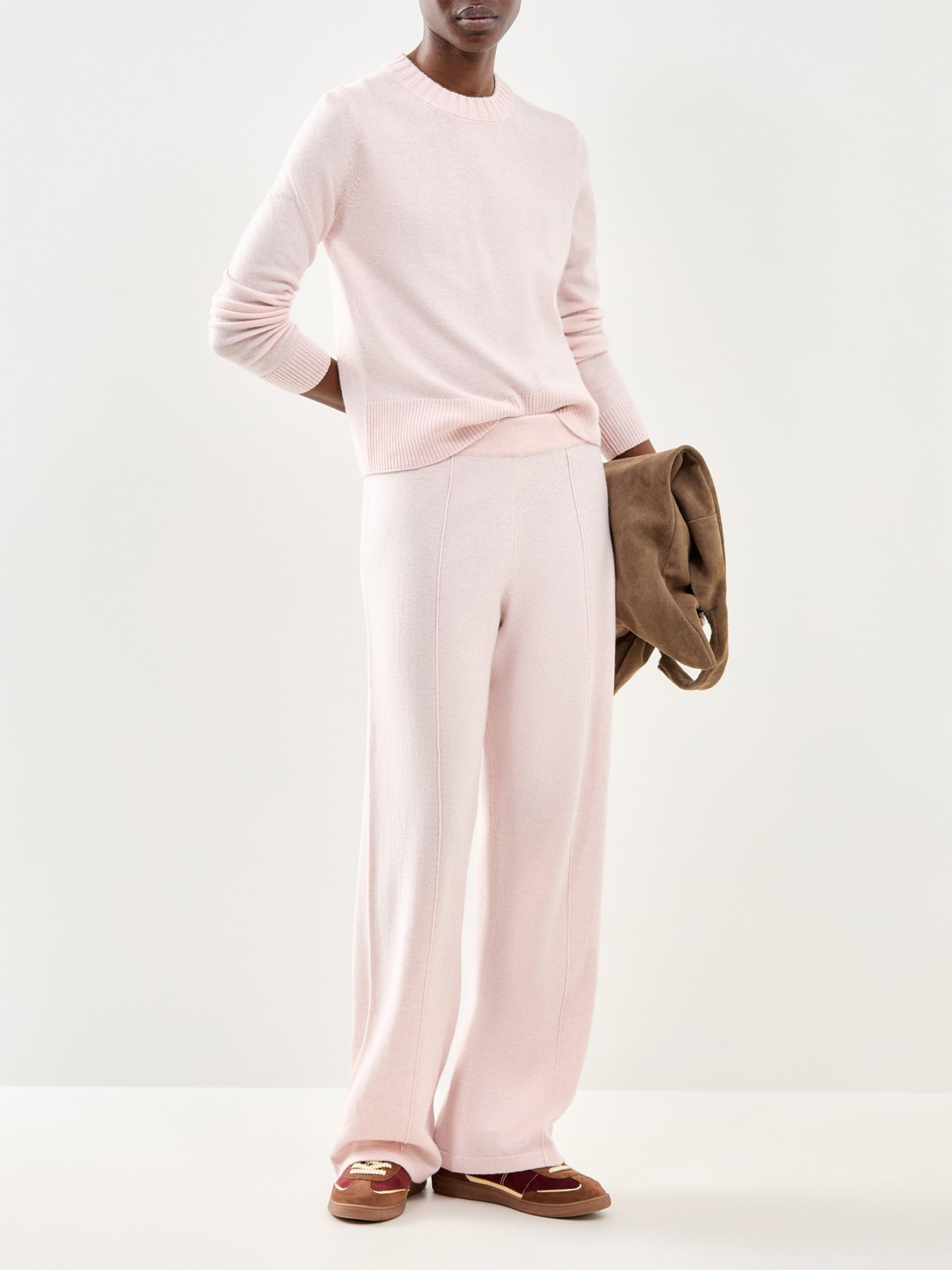 Cropped Sporty Jumper Pink