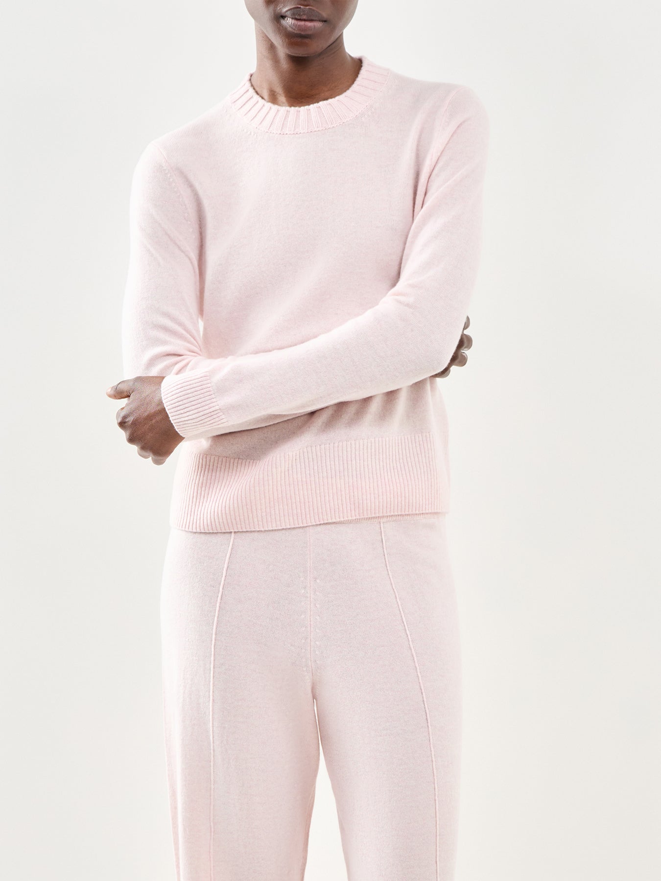 Cropped Sporty Jumper Pink