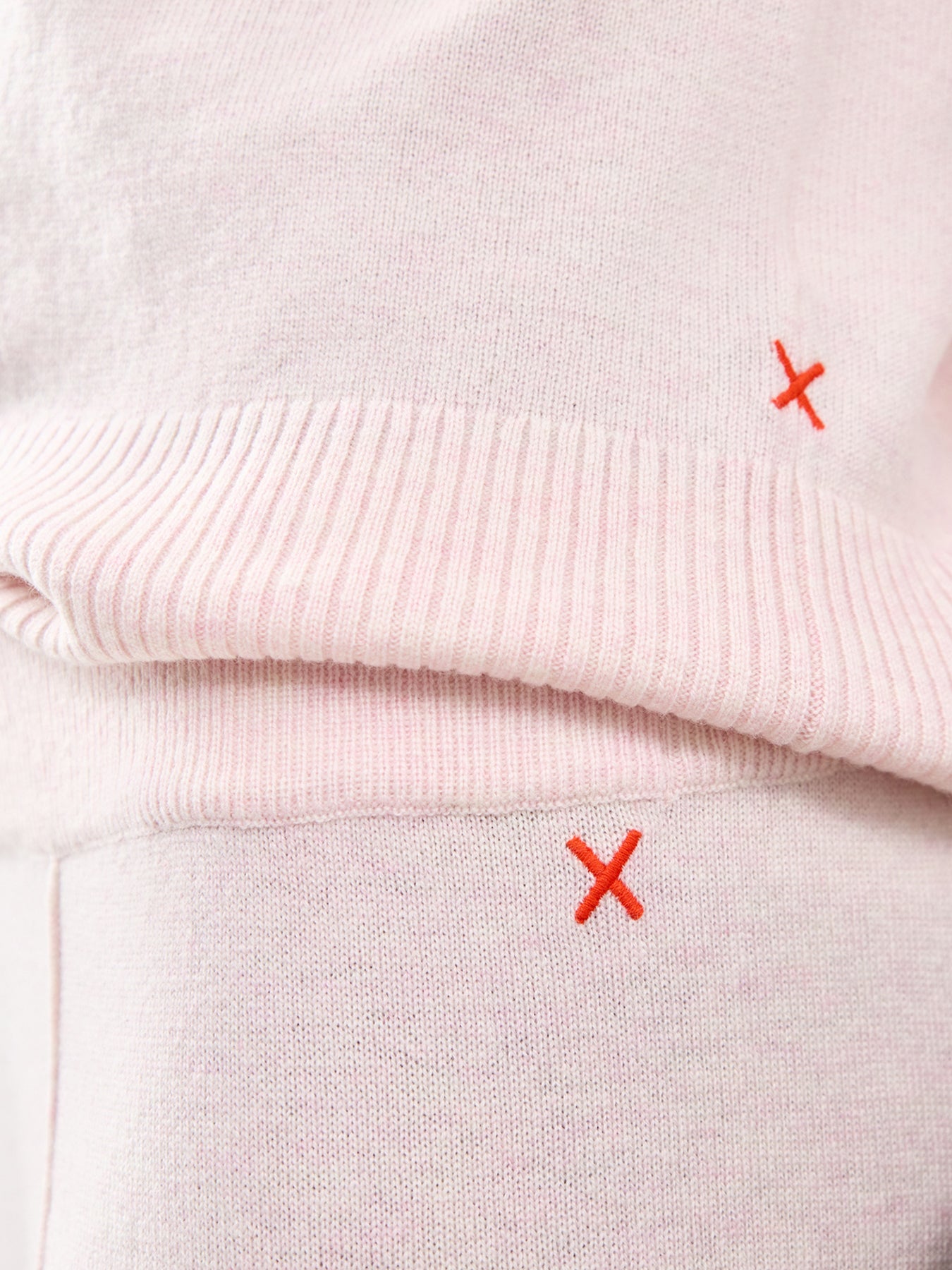 Wide Leg Track Trousers Pink
