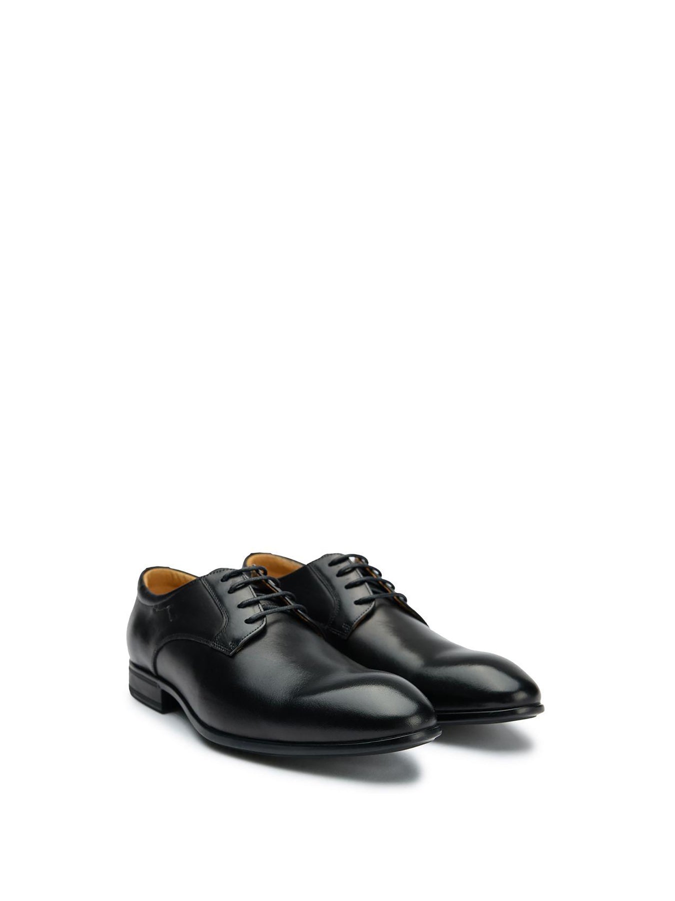 Wide Fit Derby Shoes Black