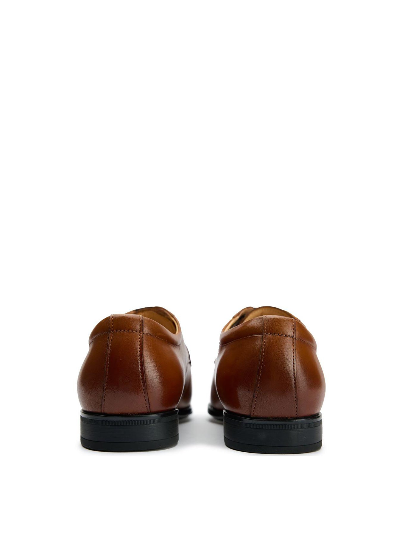 Wide Fit Derby Shoes Tan