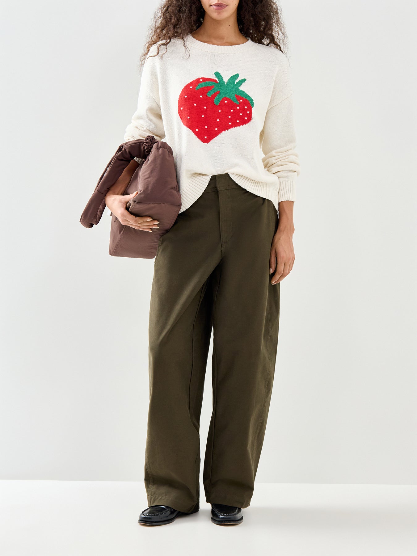 Elise Knit Jumper White