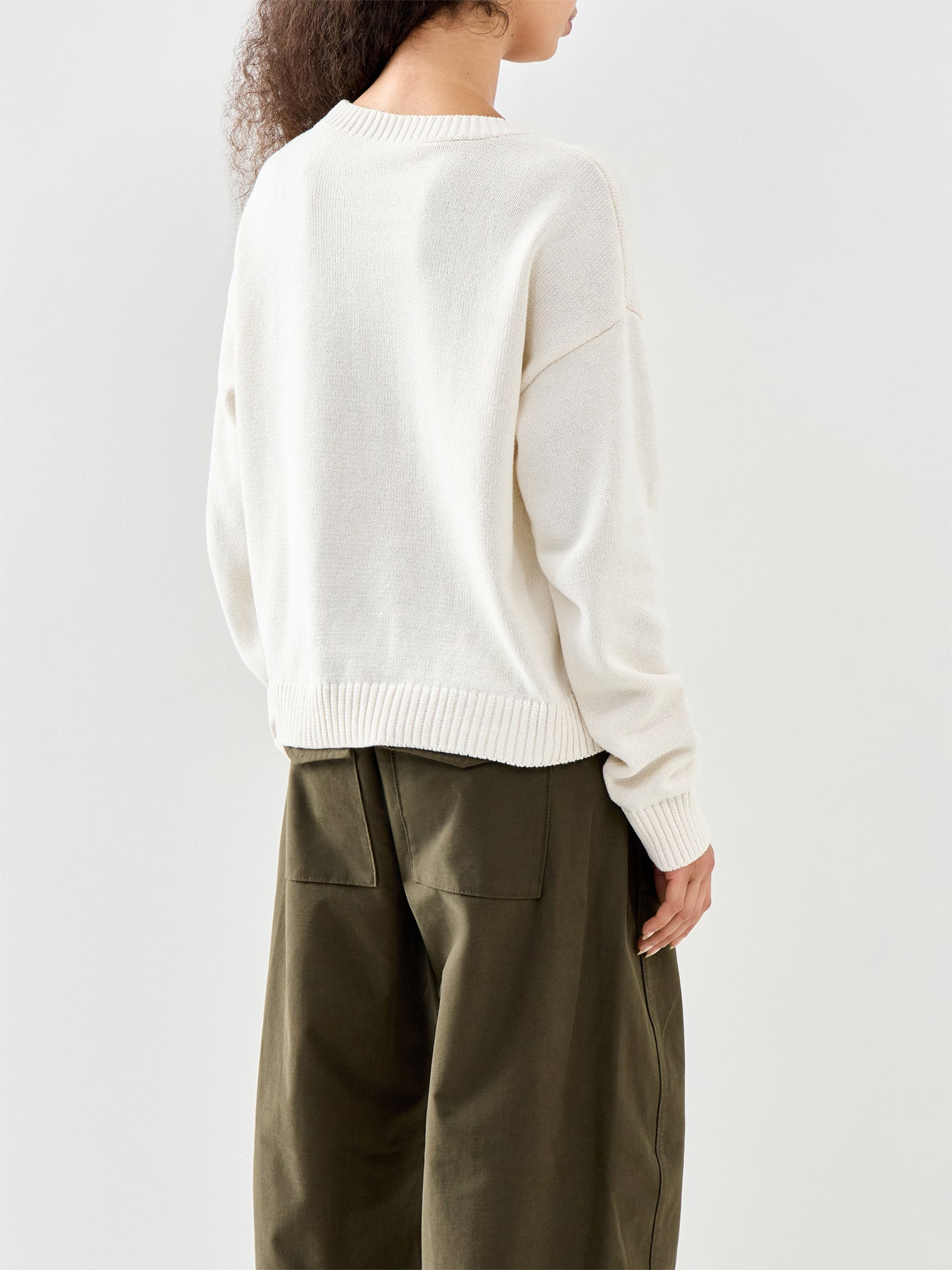 Elise Knit Jumper White