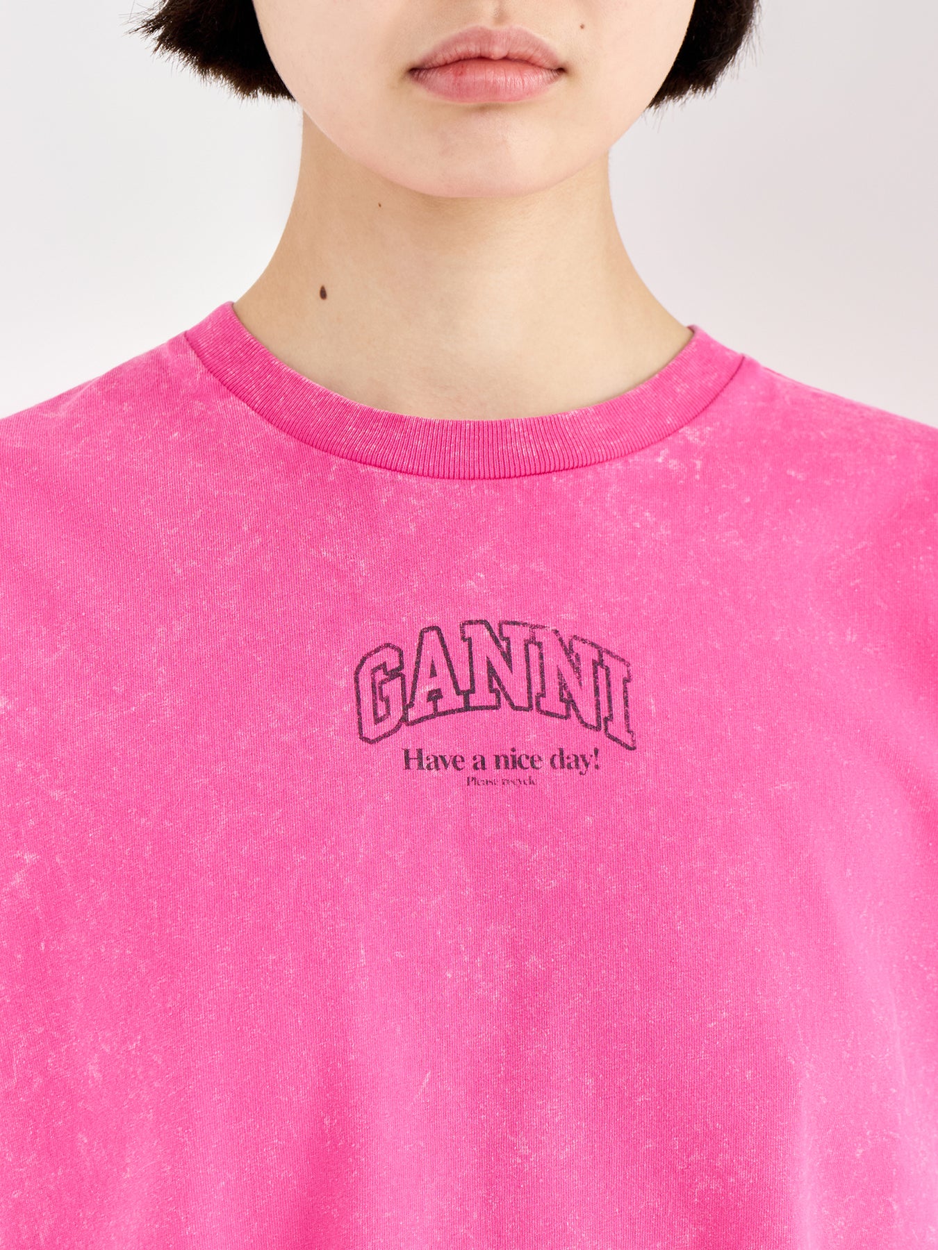 Future Essentials Washed Effect Tee Pink