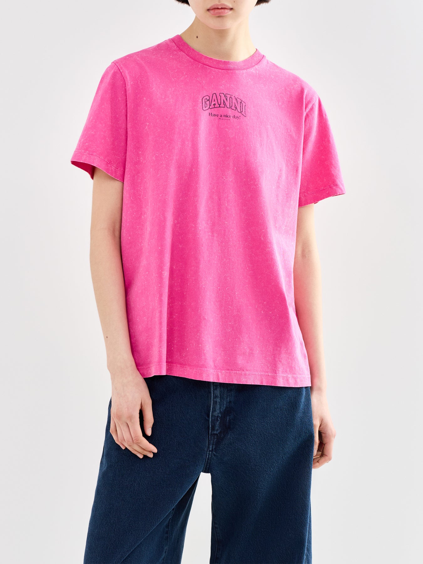Future Essentials Washed Effect Tee Pink