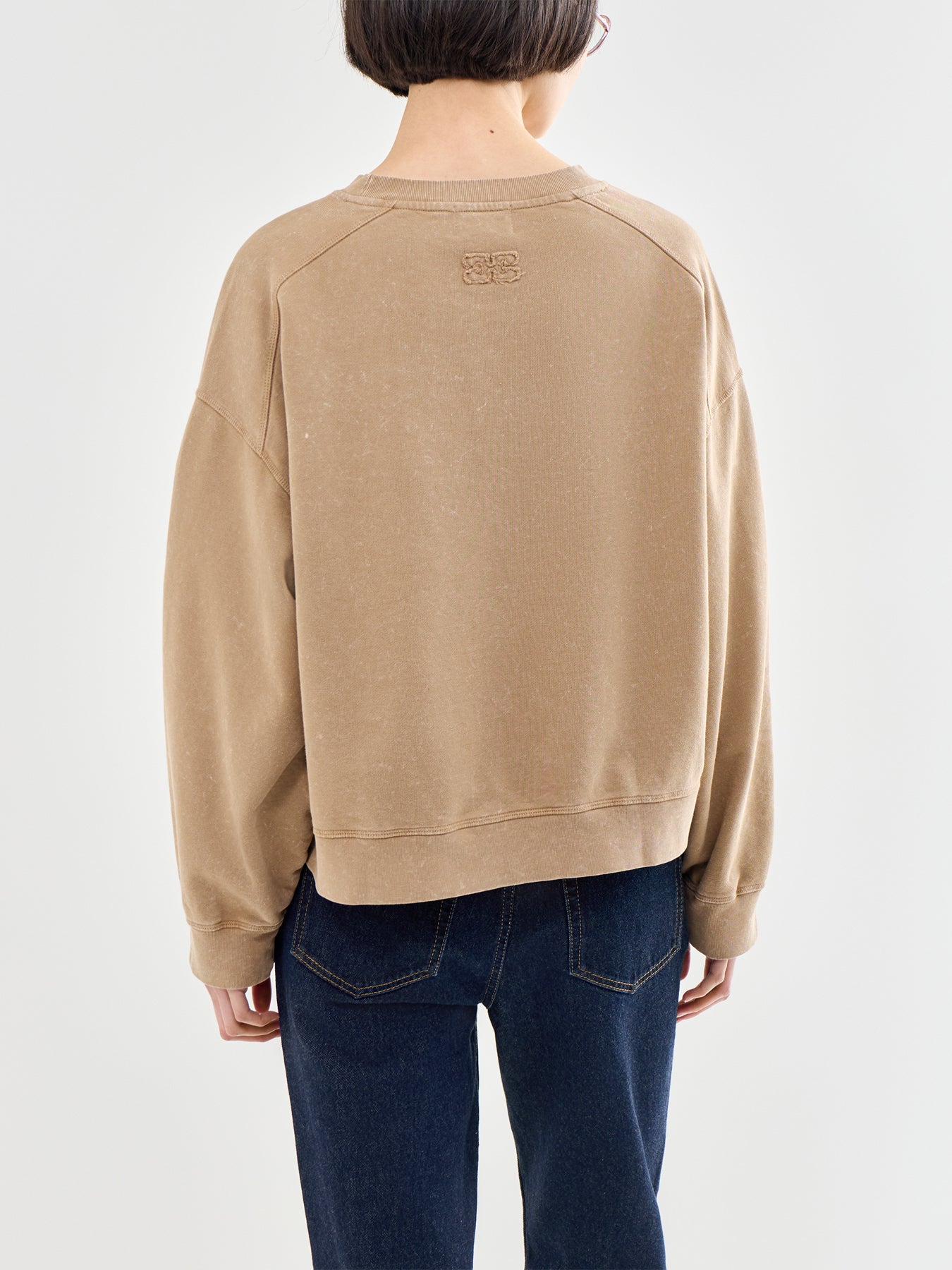 Essential Isoli Washed Effect Crewneck Brown