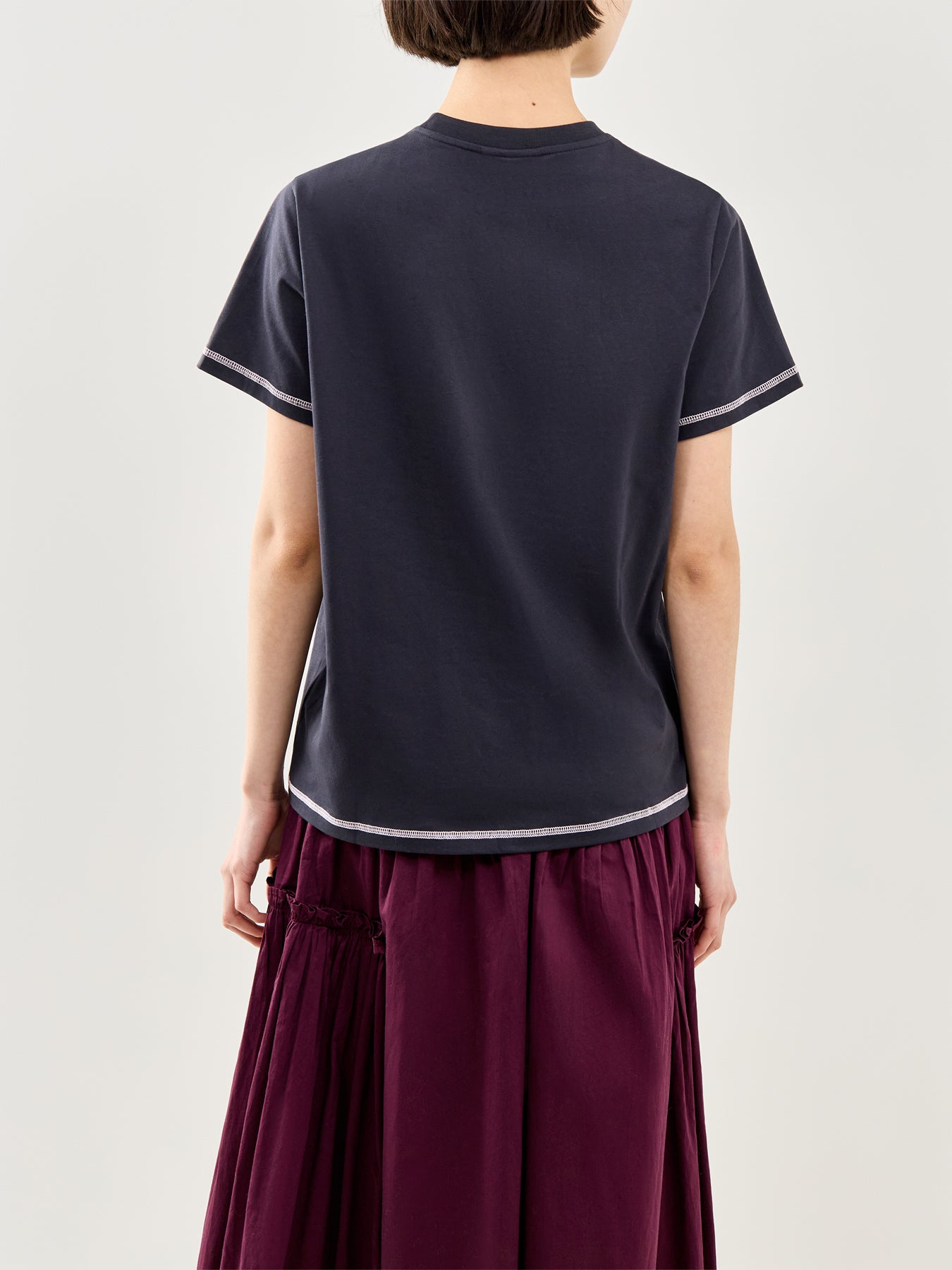 Raspberry Print Graphic T-Shirt Black