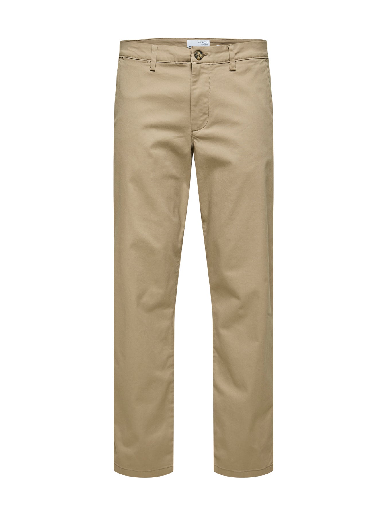 New Miles Straight Flex Trousers Beige