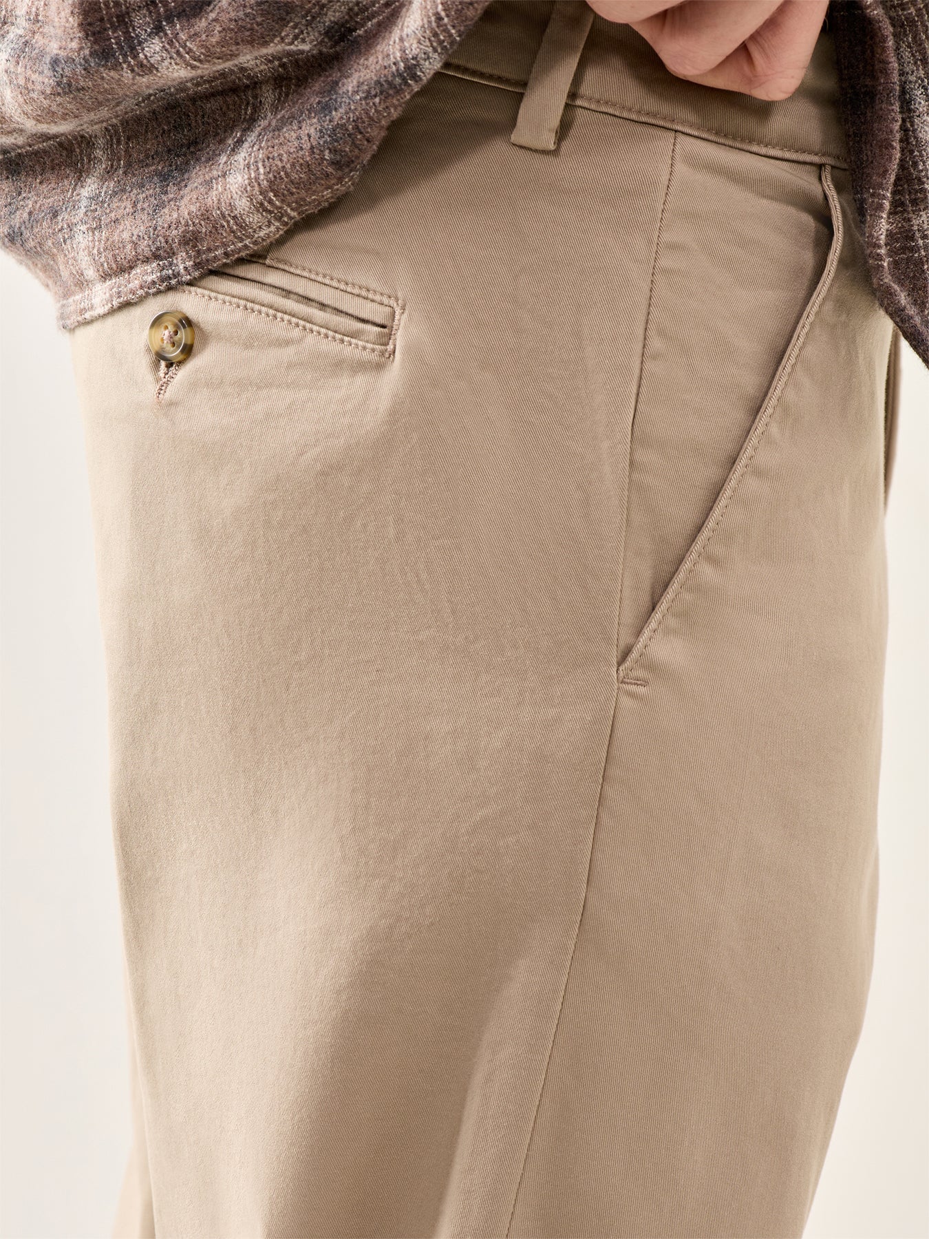 New Miles Straight Flex Trousers Beige