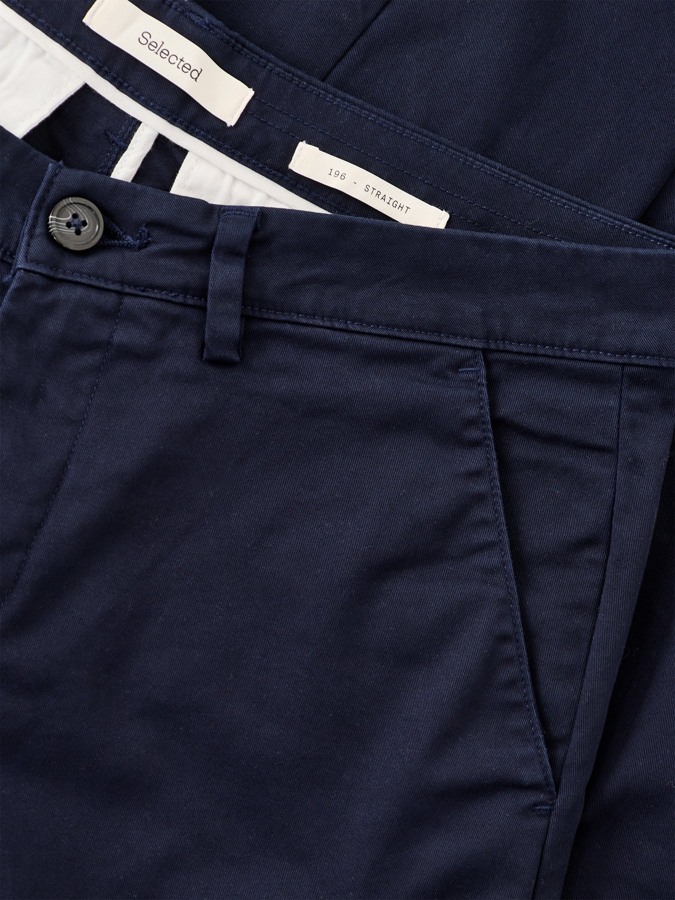 New Miles Straight Flex Trousers Navy
