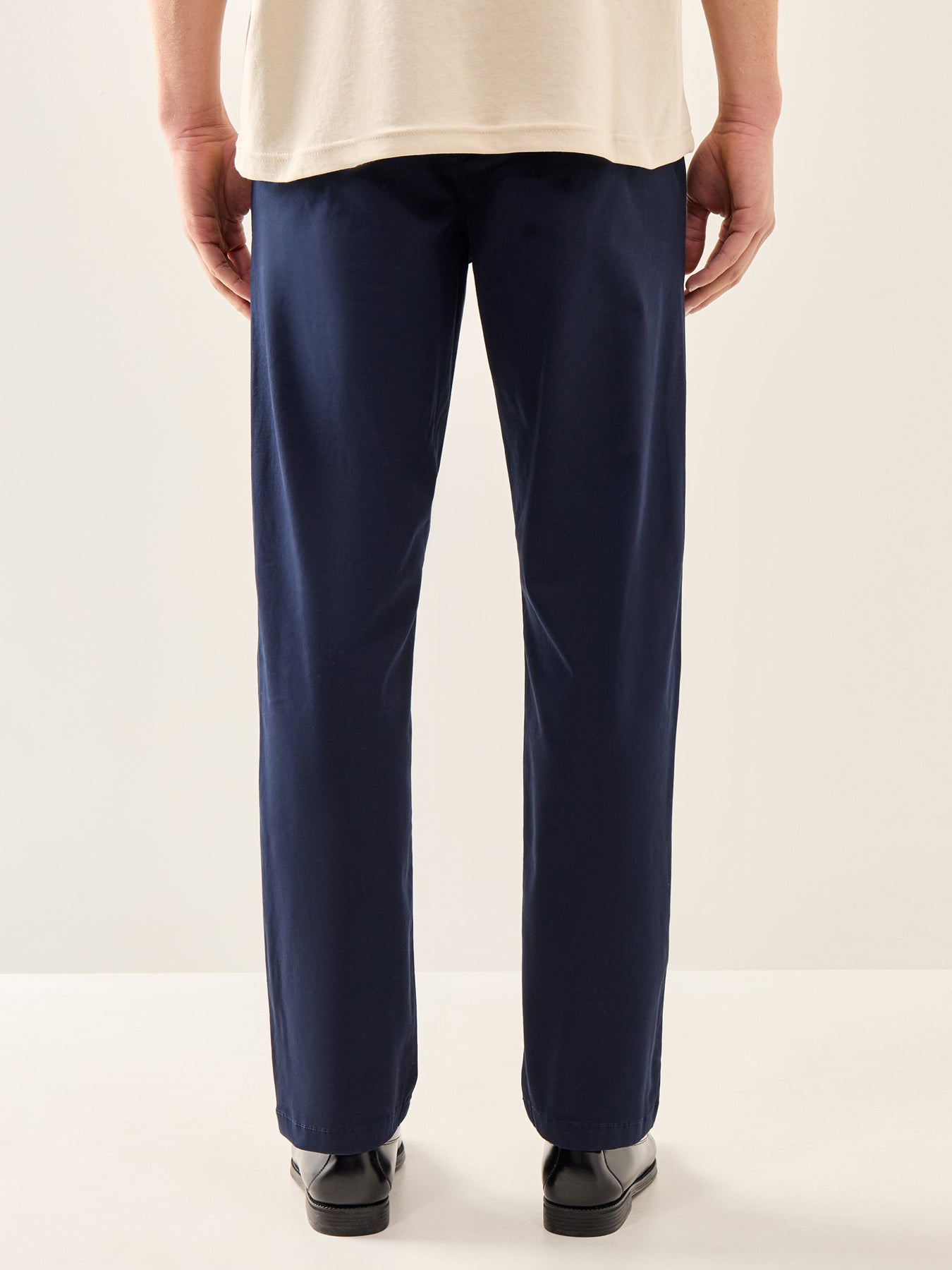 New Miles Straight Flex Trousers Navy