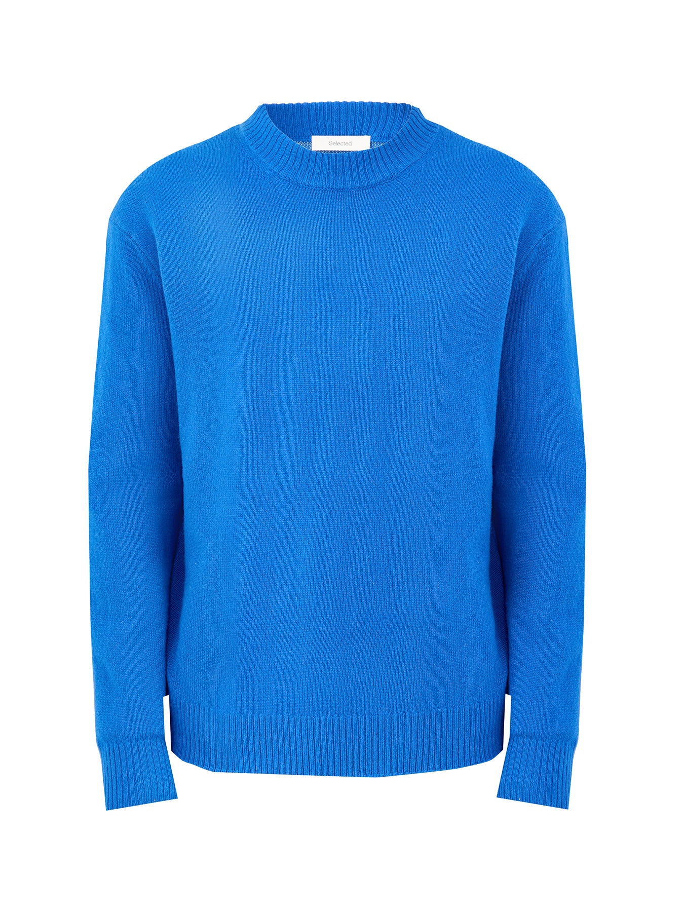 Relaxed Wool Knit Jumper Blue