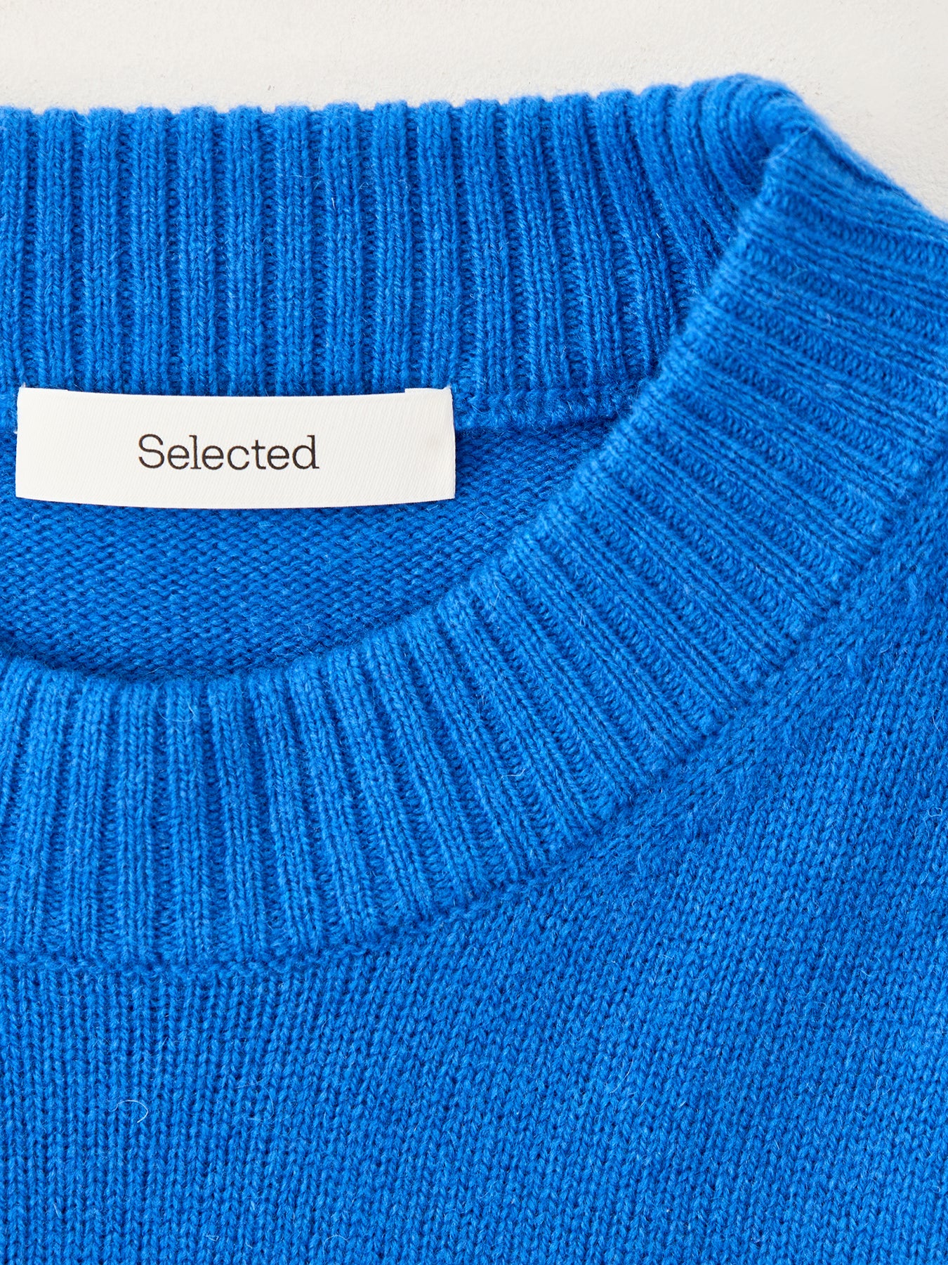Relaxed Wool Knit Jumper Blue