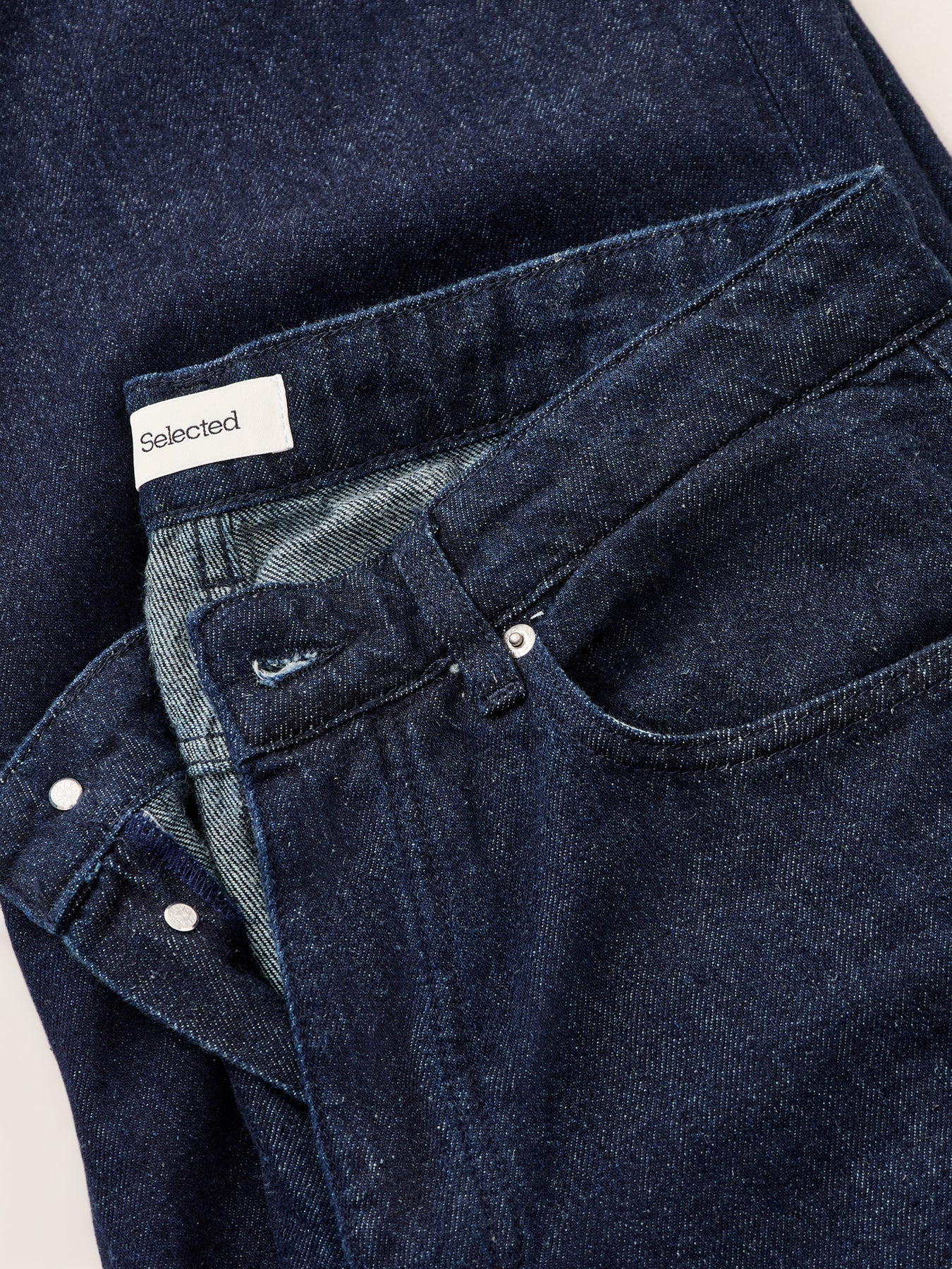 Landon Wide Fit Jeans Dark Blue Denim