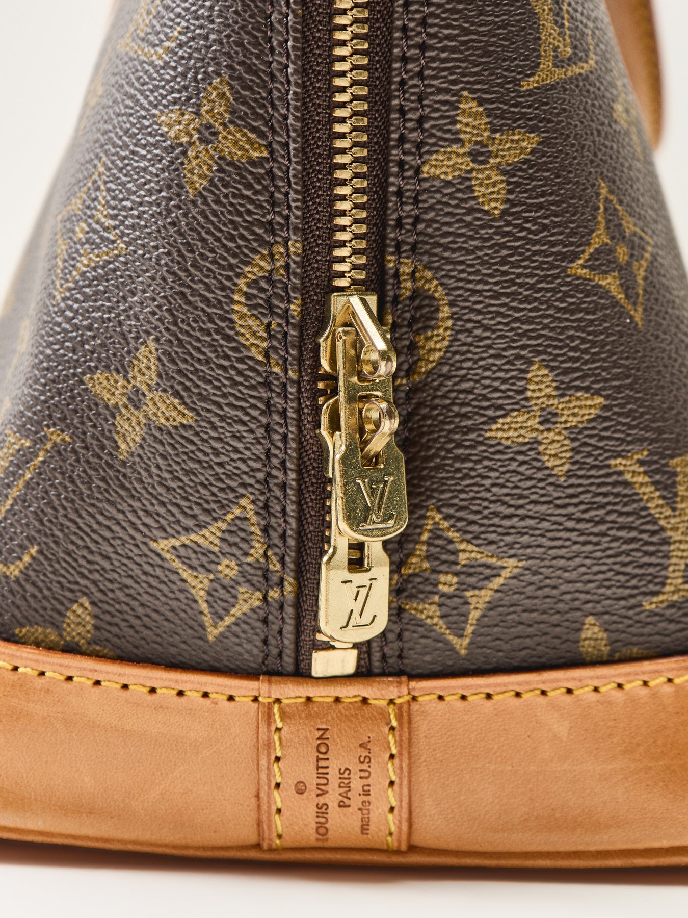 Vintage Louis Vuitton Monogram Alma PM Bag Brown