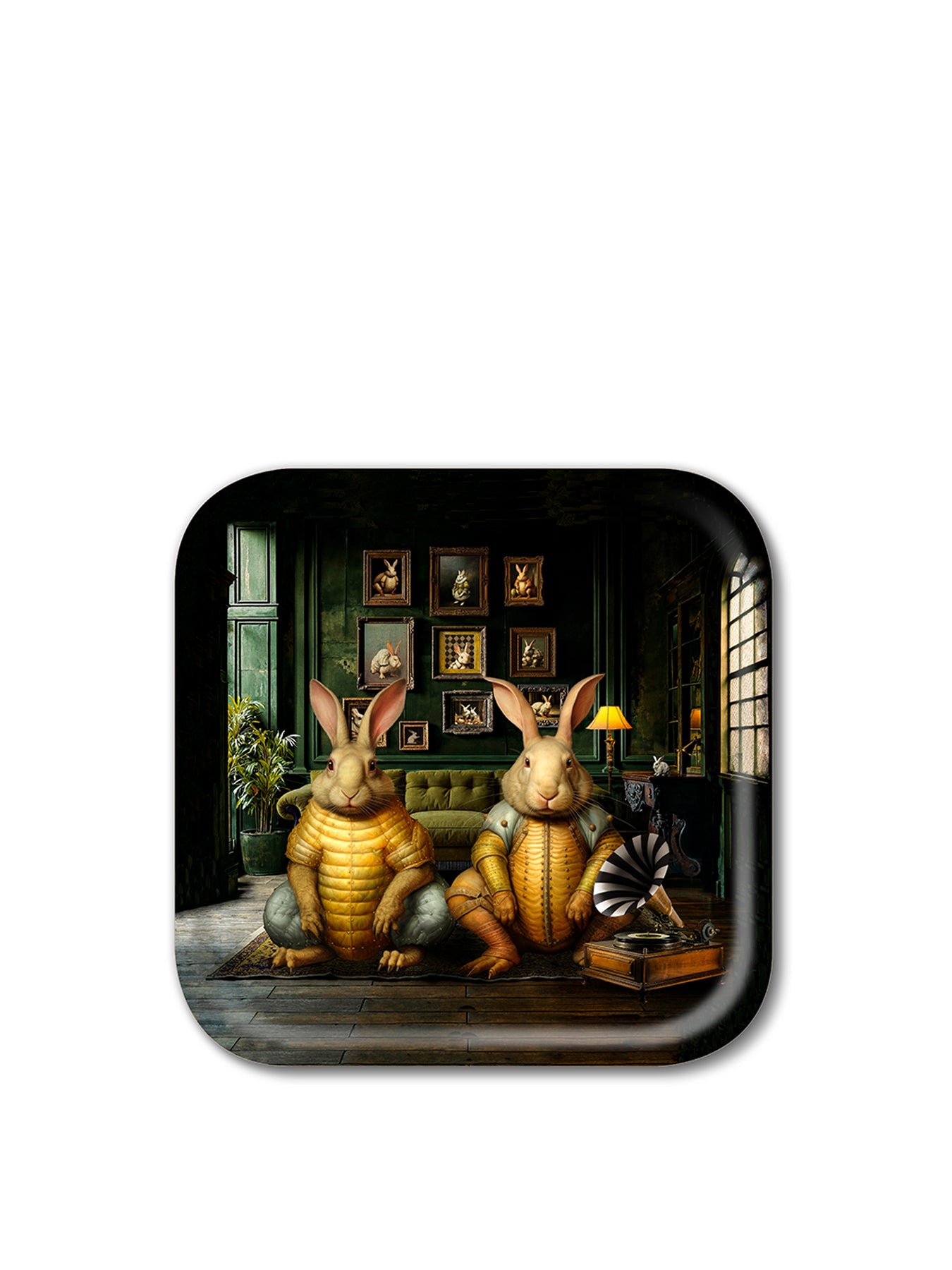 Our House Square Tray 32x32cm