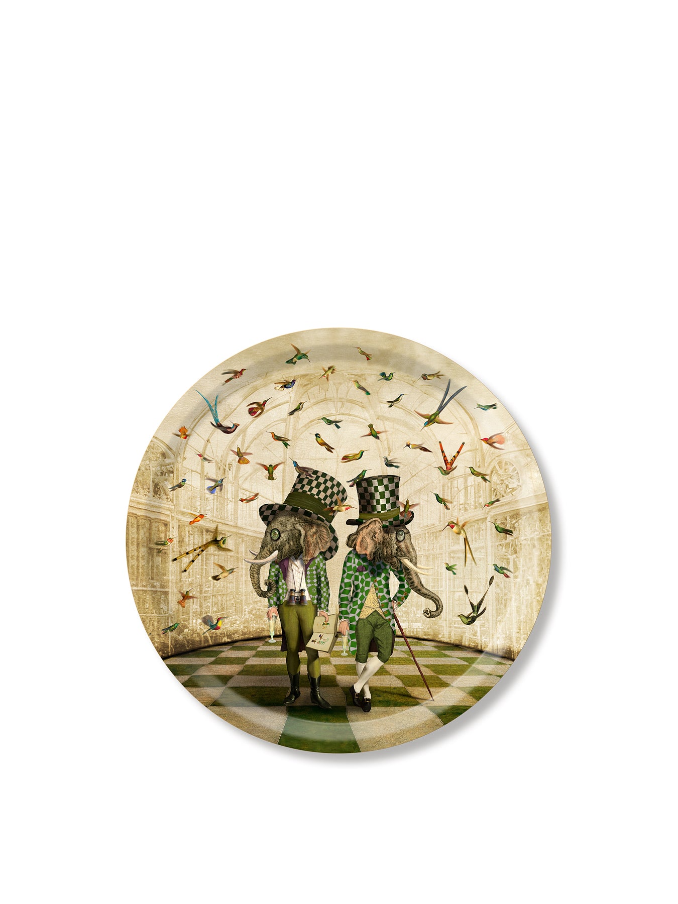 Bird Watchers Round Tray 39cm