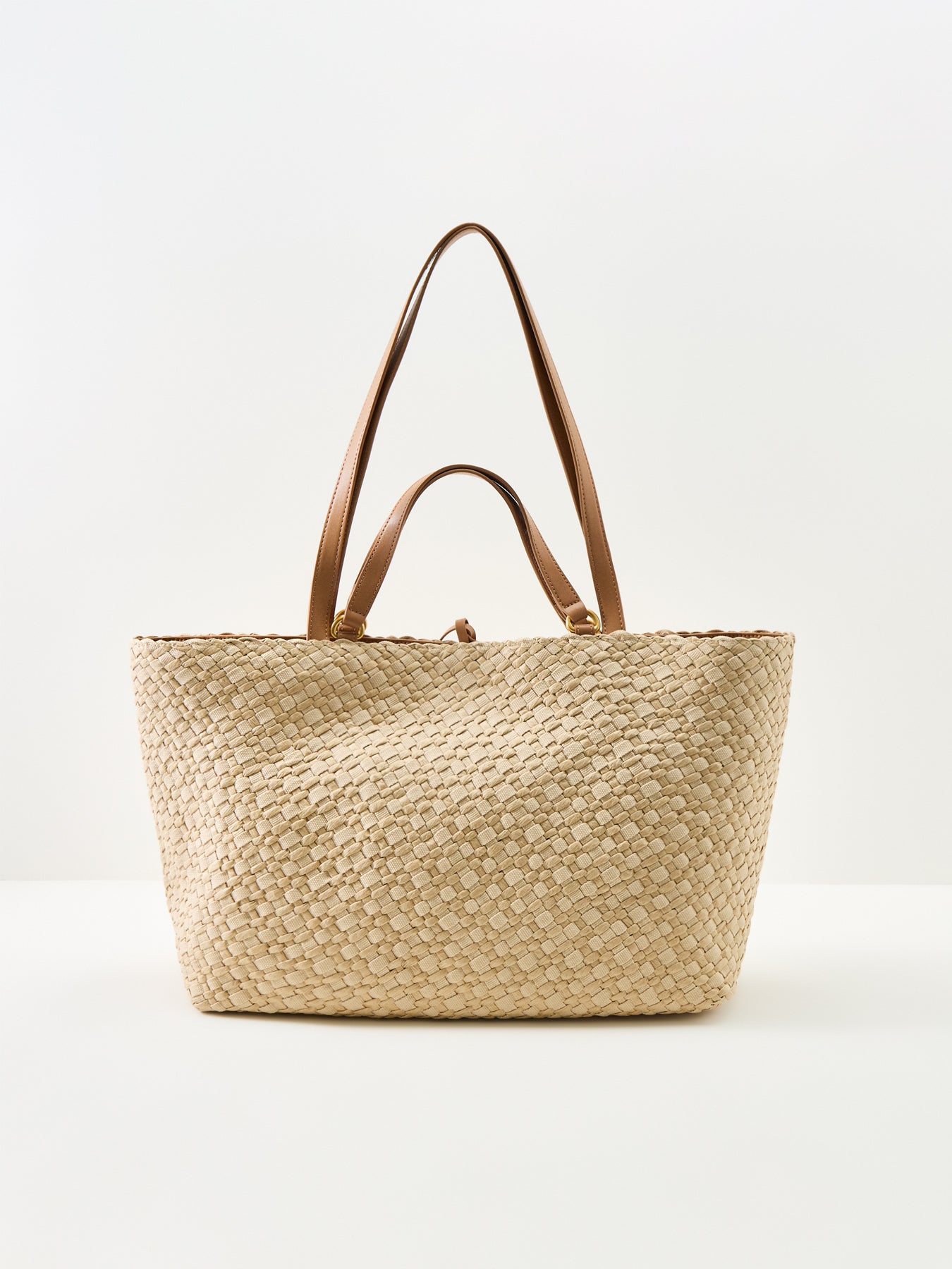 Mercy Straw Tote Bag Beige