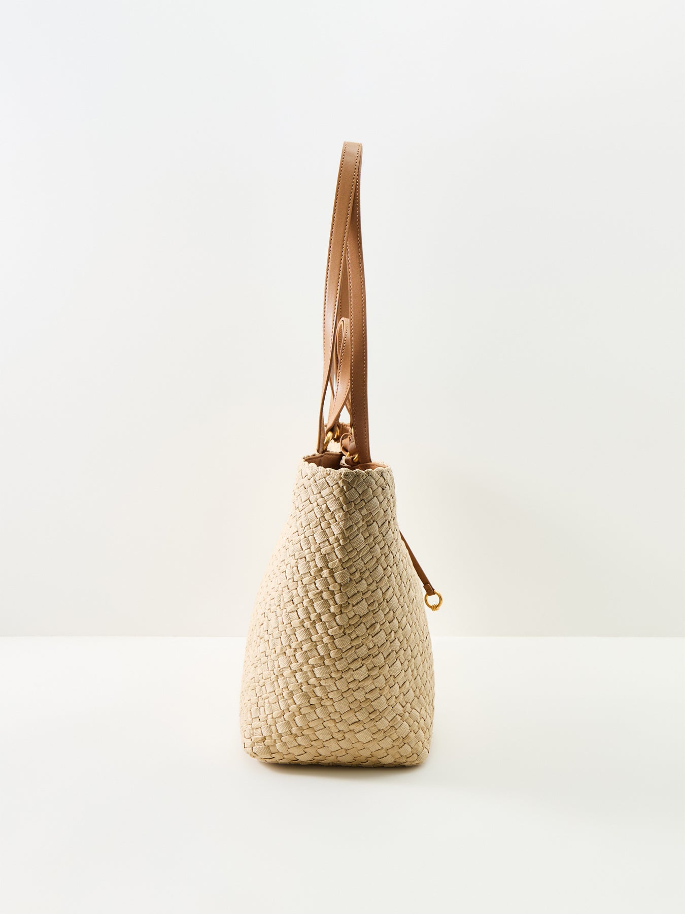Mercy Straw Tote Bag Beige