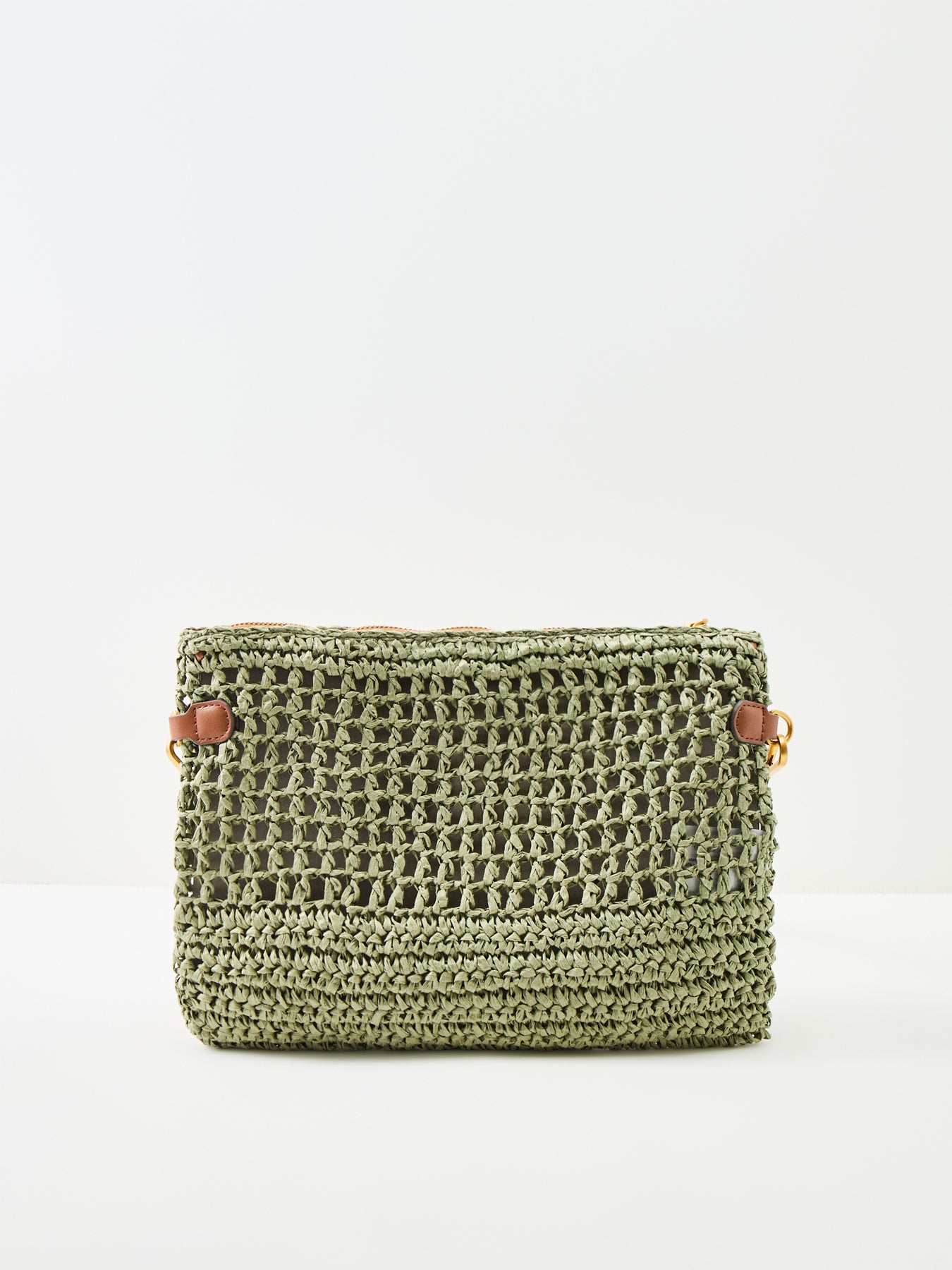 Nefeli Paper Straw Pouch Green