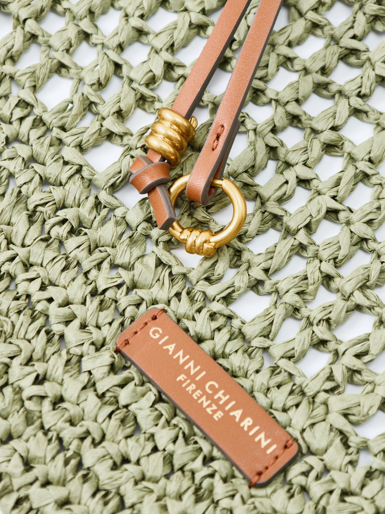 Nefeli Paper Straw Pouch Green
