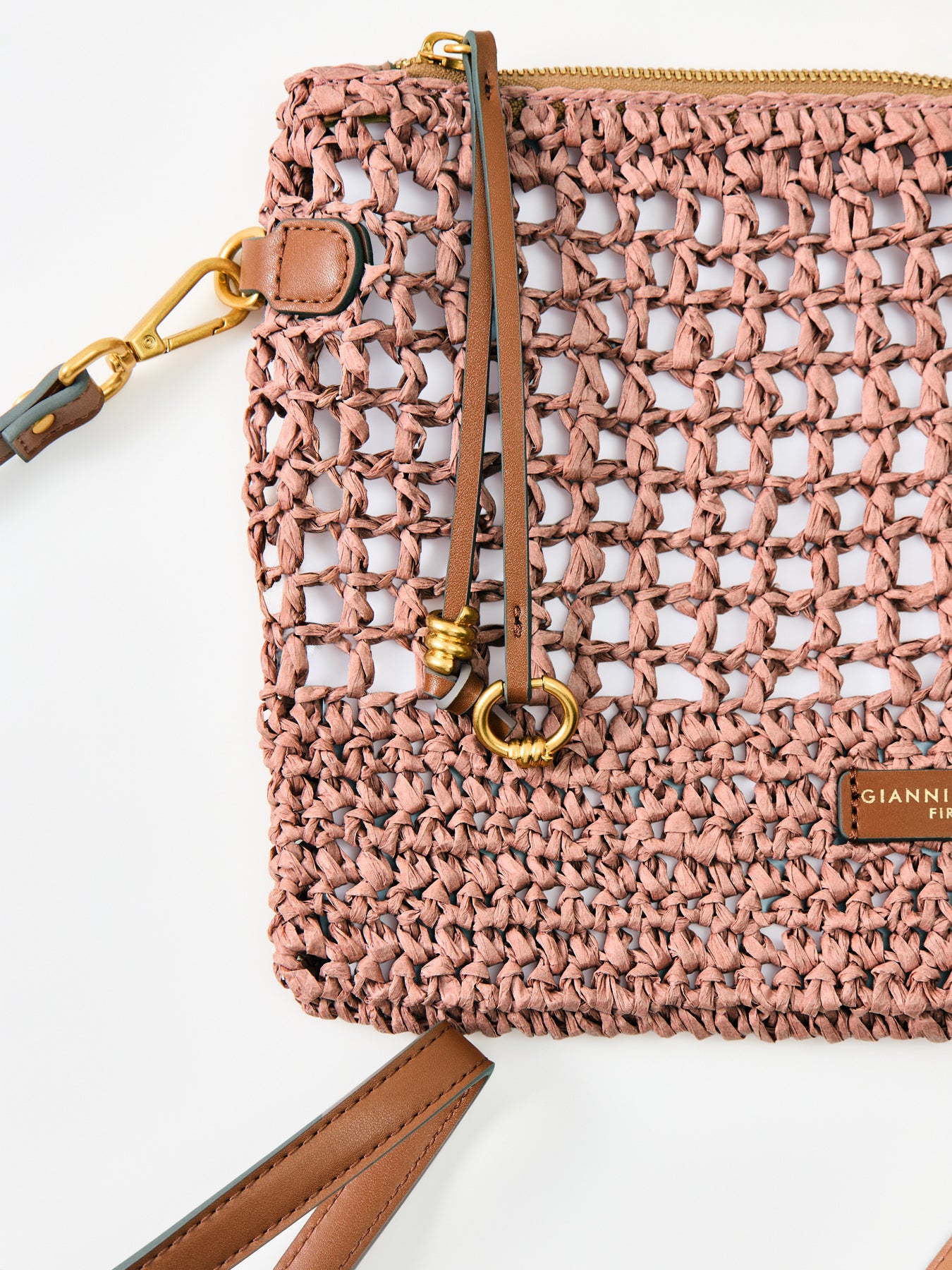Gianni Chiarini Nefeli Paper Pouch Pink
