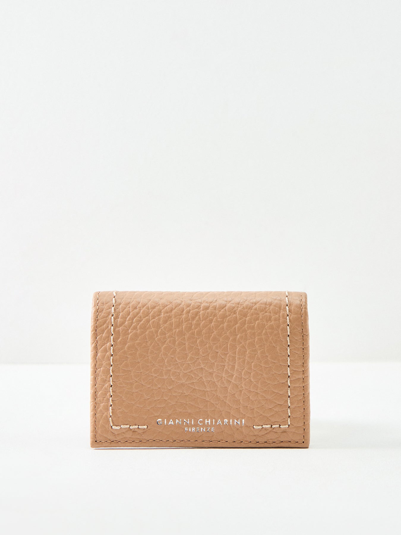 Flap Card Holder Tan