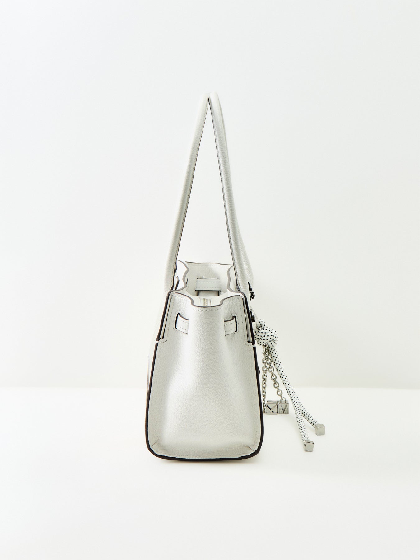 Hamilton Moderne Small Shoulder Tote White