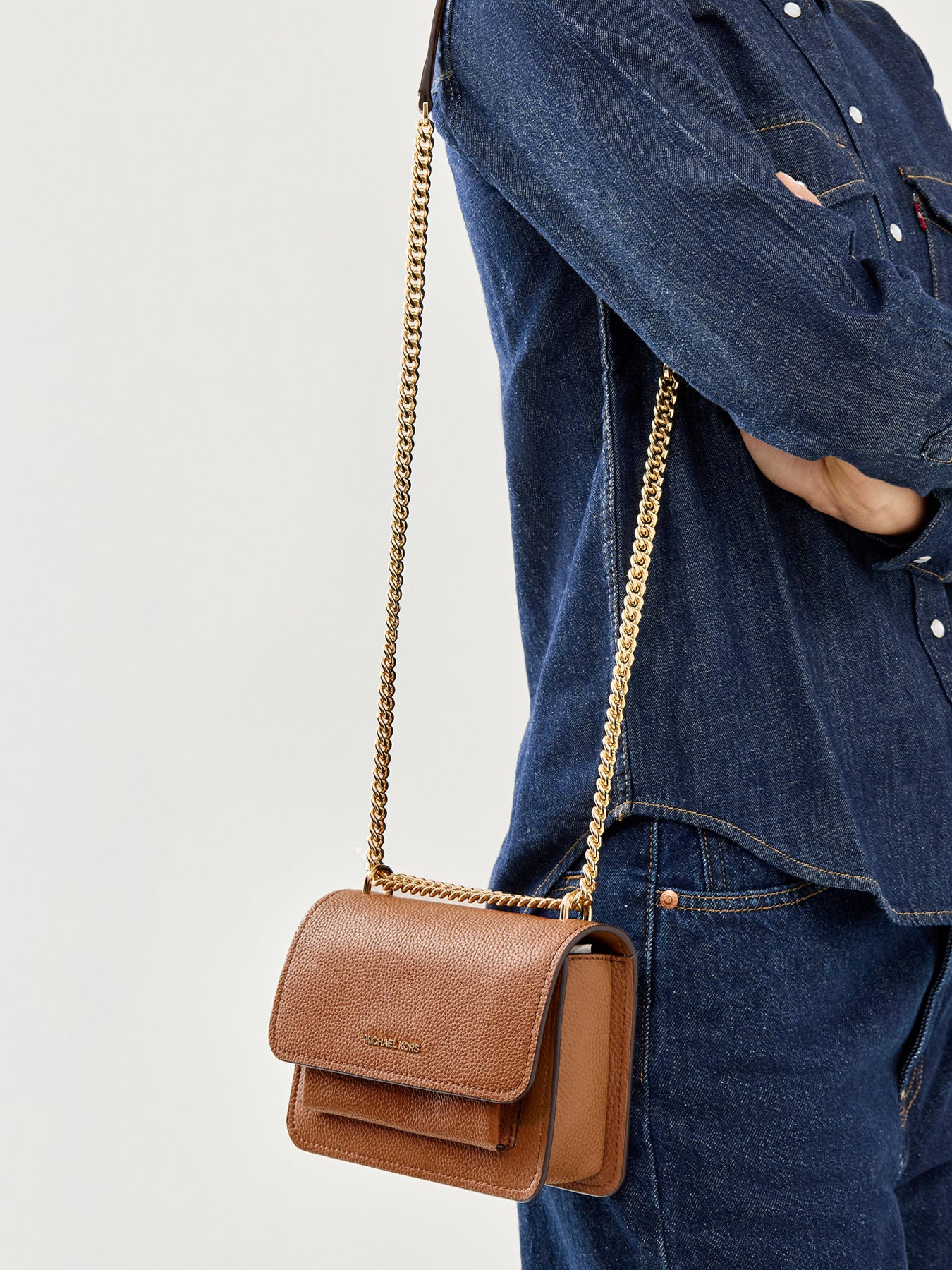 Claire Small Crossbody Bag Tan