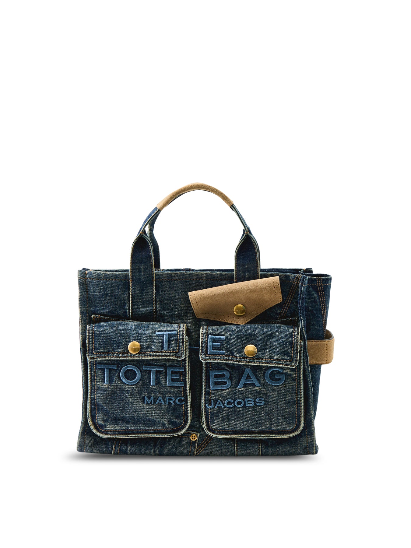 The Denim Suede Medium Tote Bag