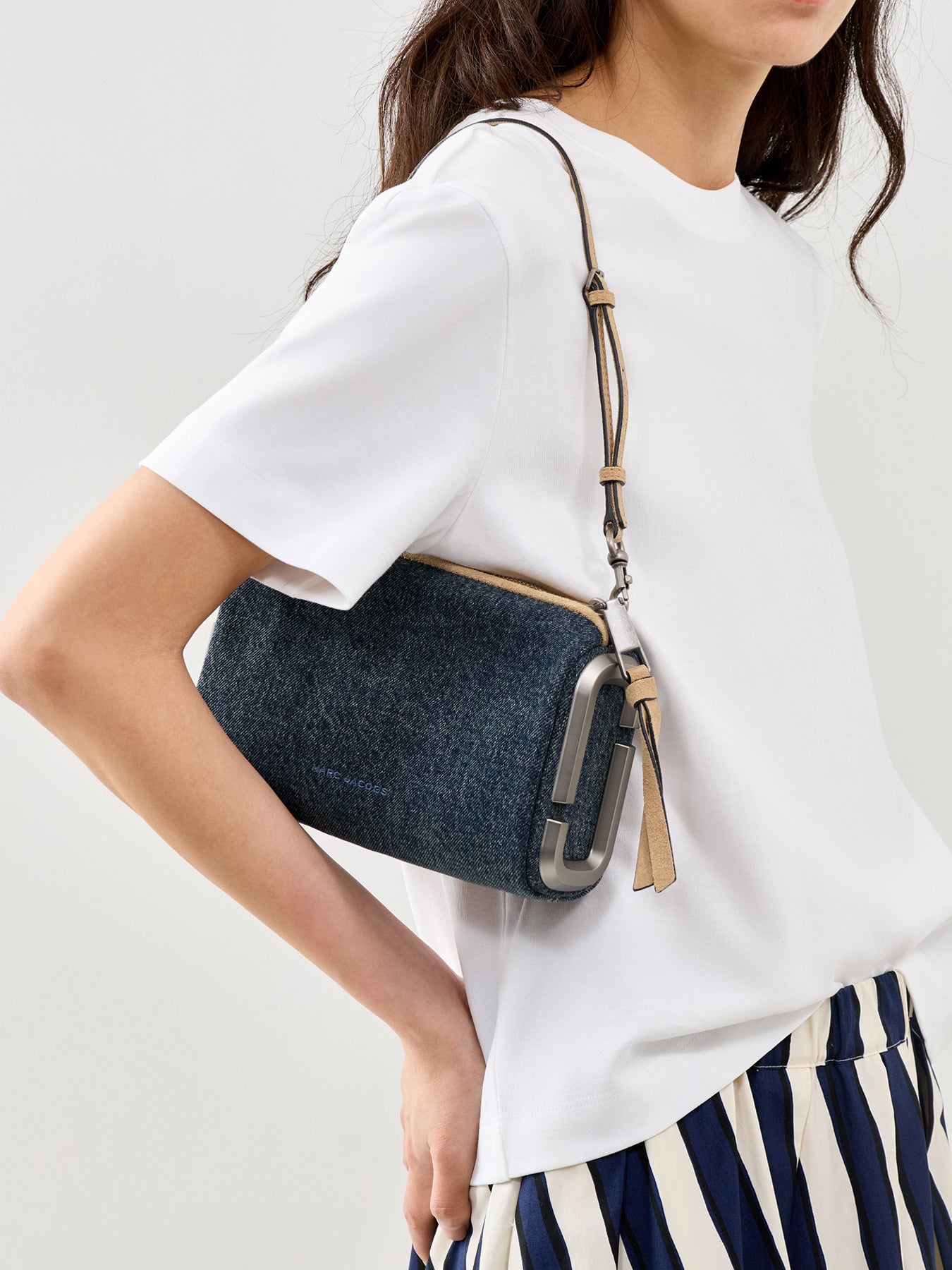 Snapshot Denim Shoulder Bag Blue