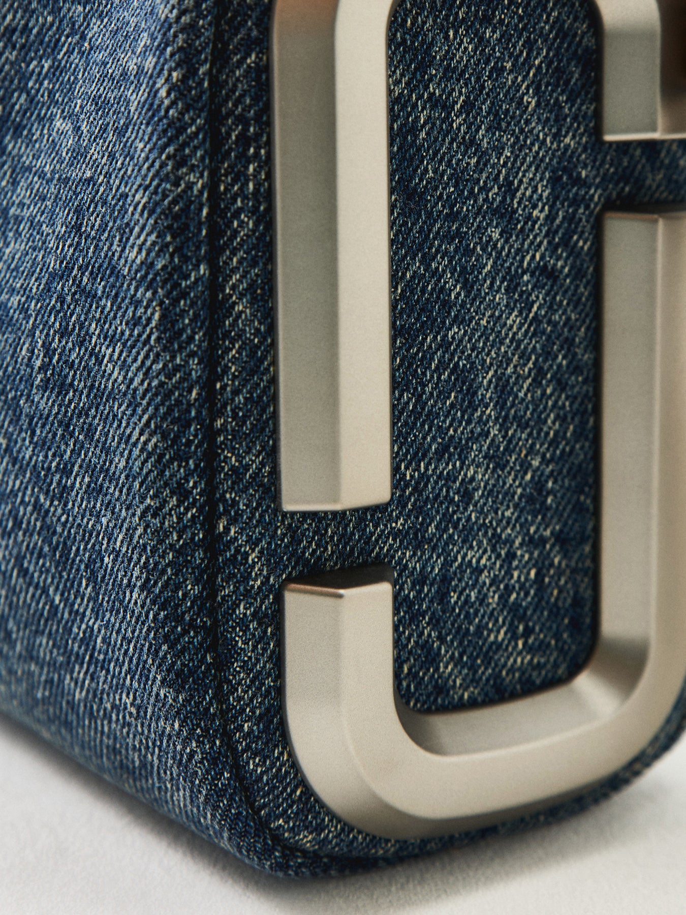 Snapshot Denim Shoulder Bag Blue