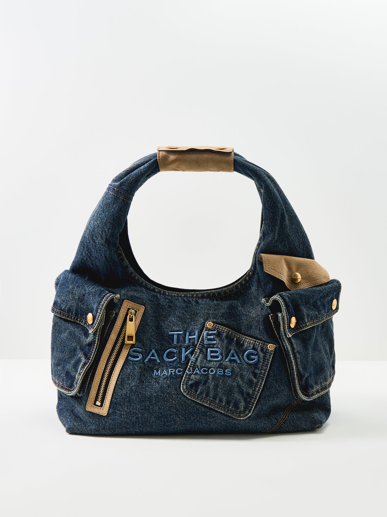Medium Denim Tote Bag Blue