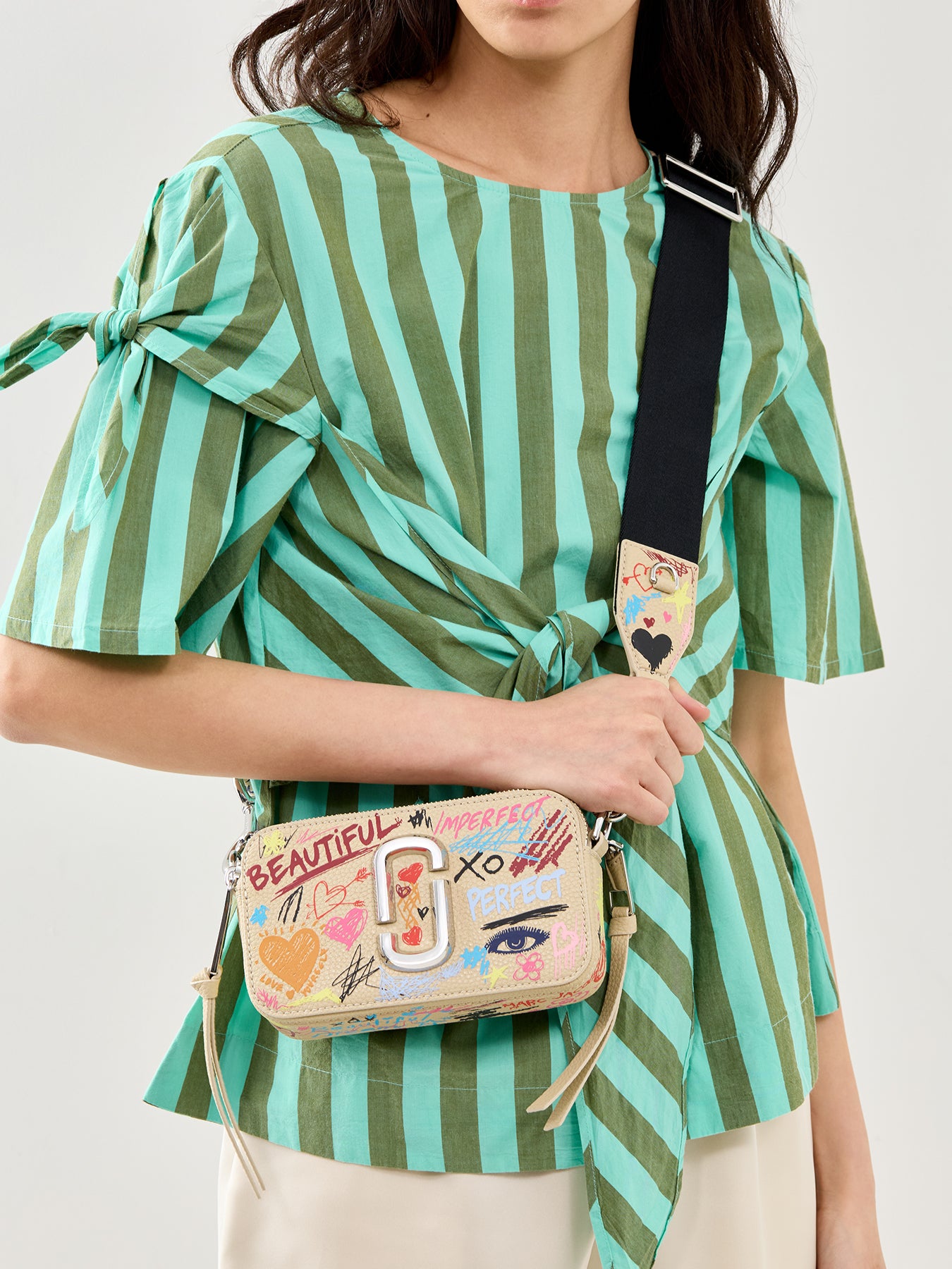 Snapshot Leather Crossbody Bag Multi