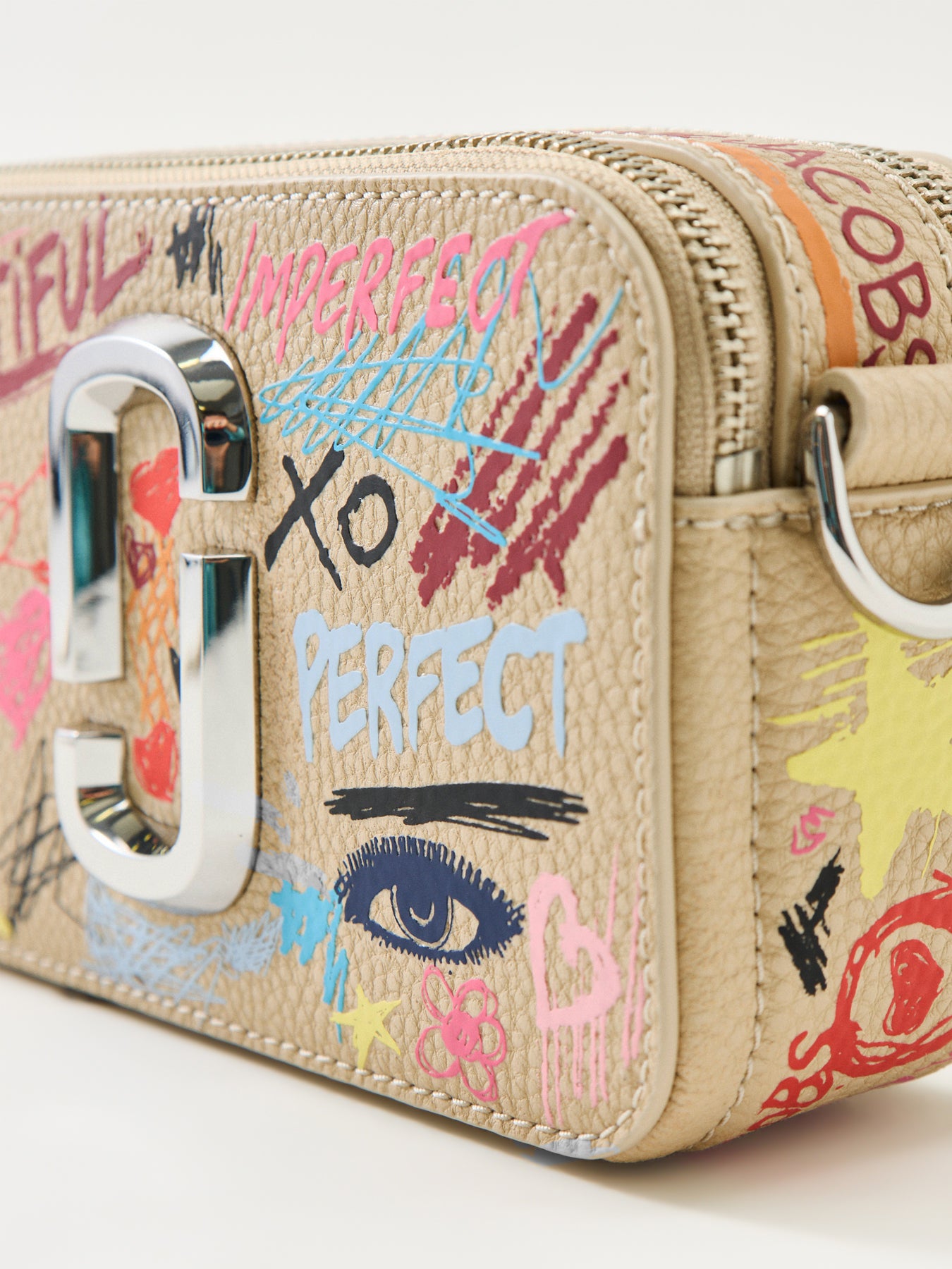 Snapshot Leather Crossbody Bag Multi