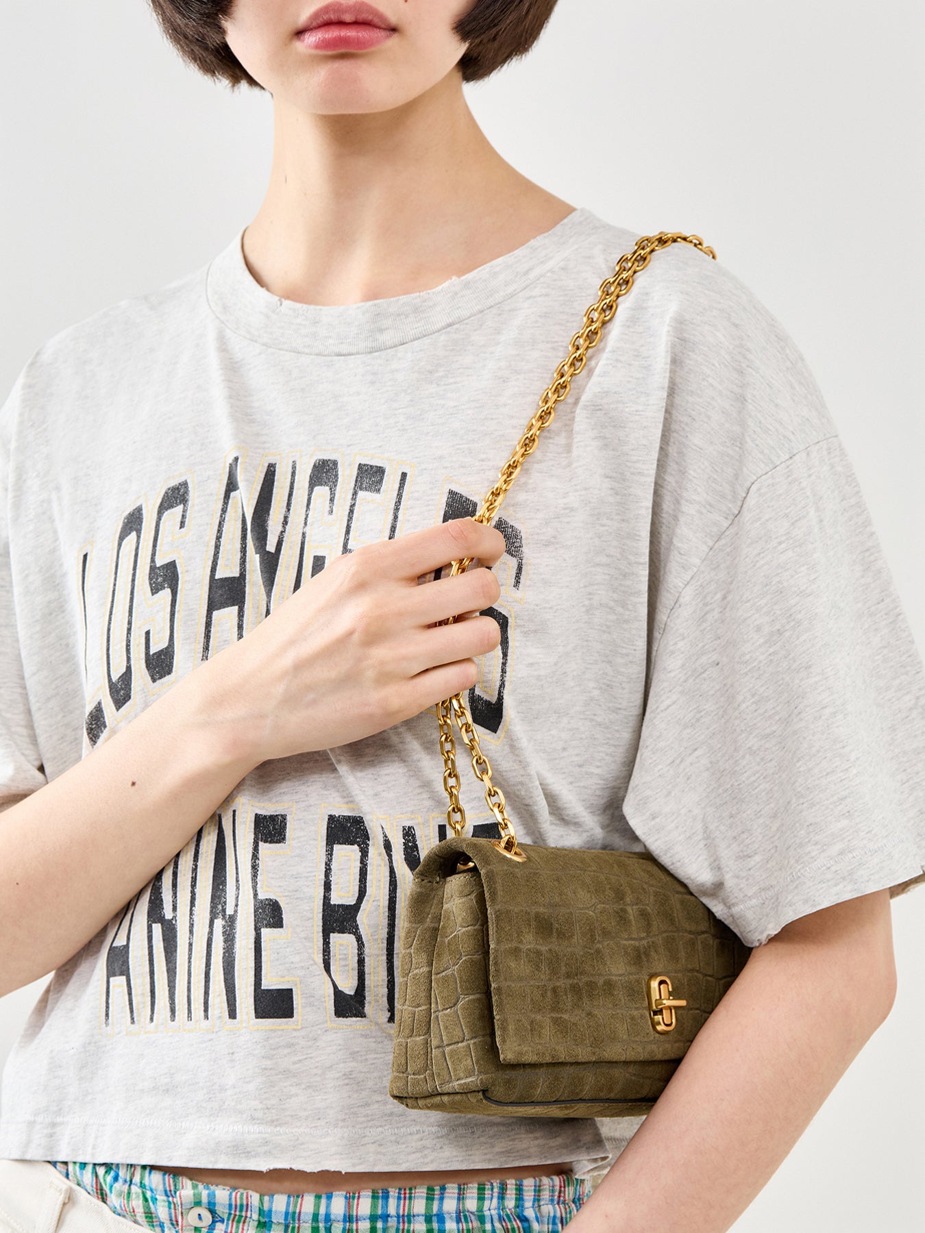 The Dual Chain Mini Bag Olive