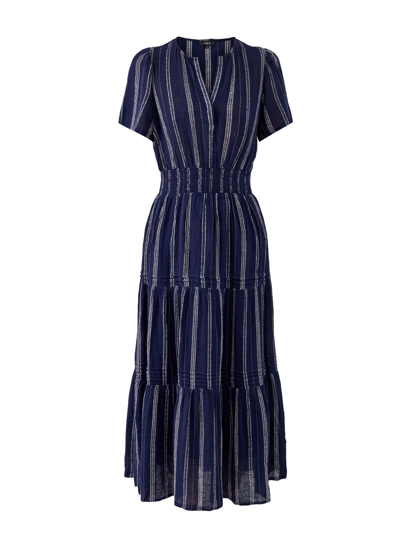 Cannes Fitted Midi Dress Stripe