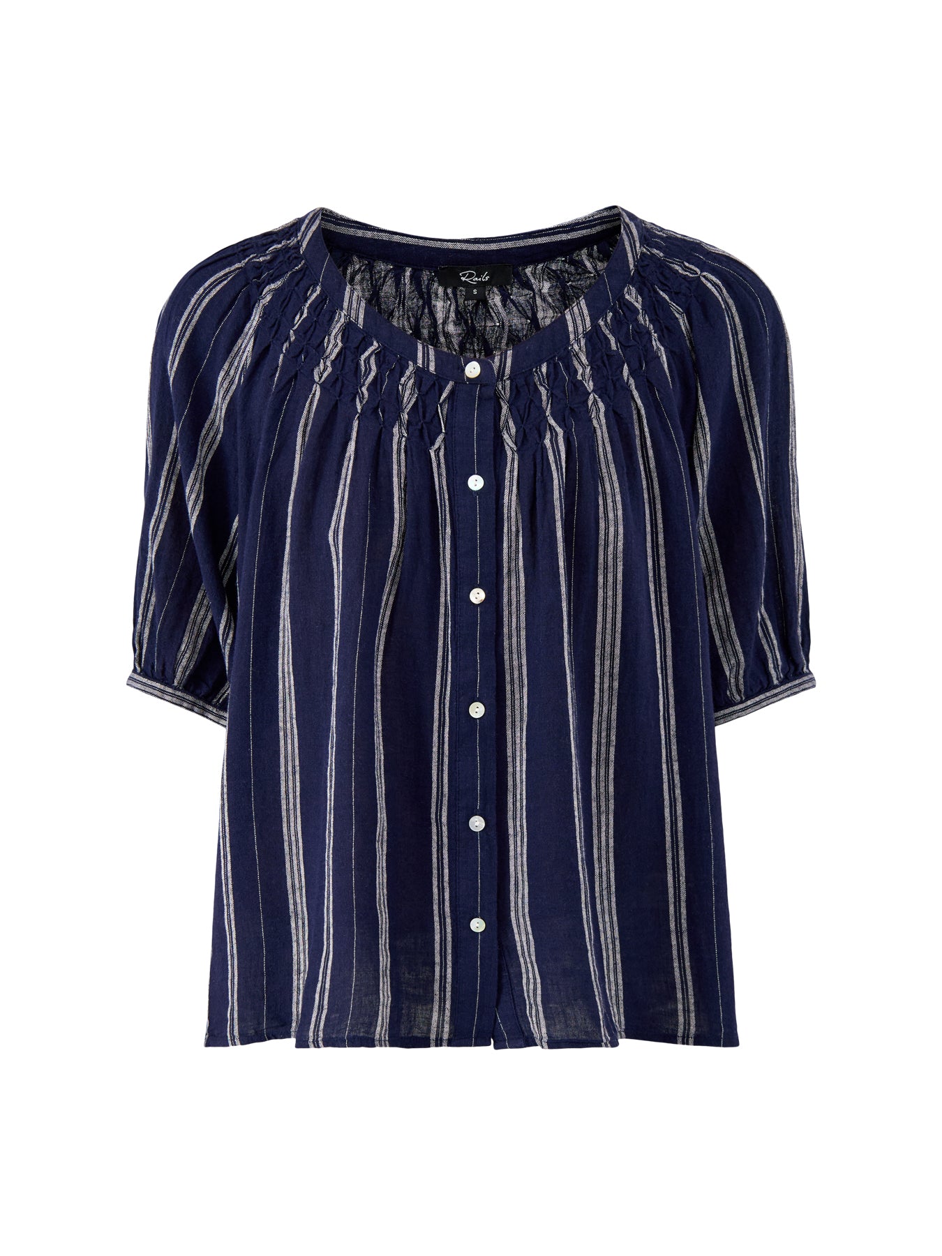 Rix Short Sleeve Button Down Shirt Stripe