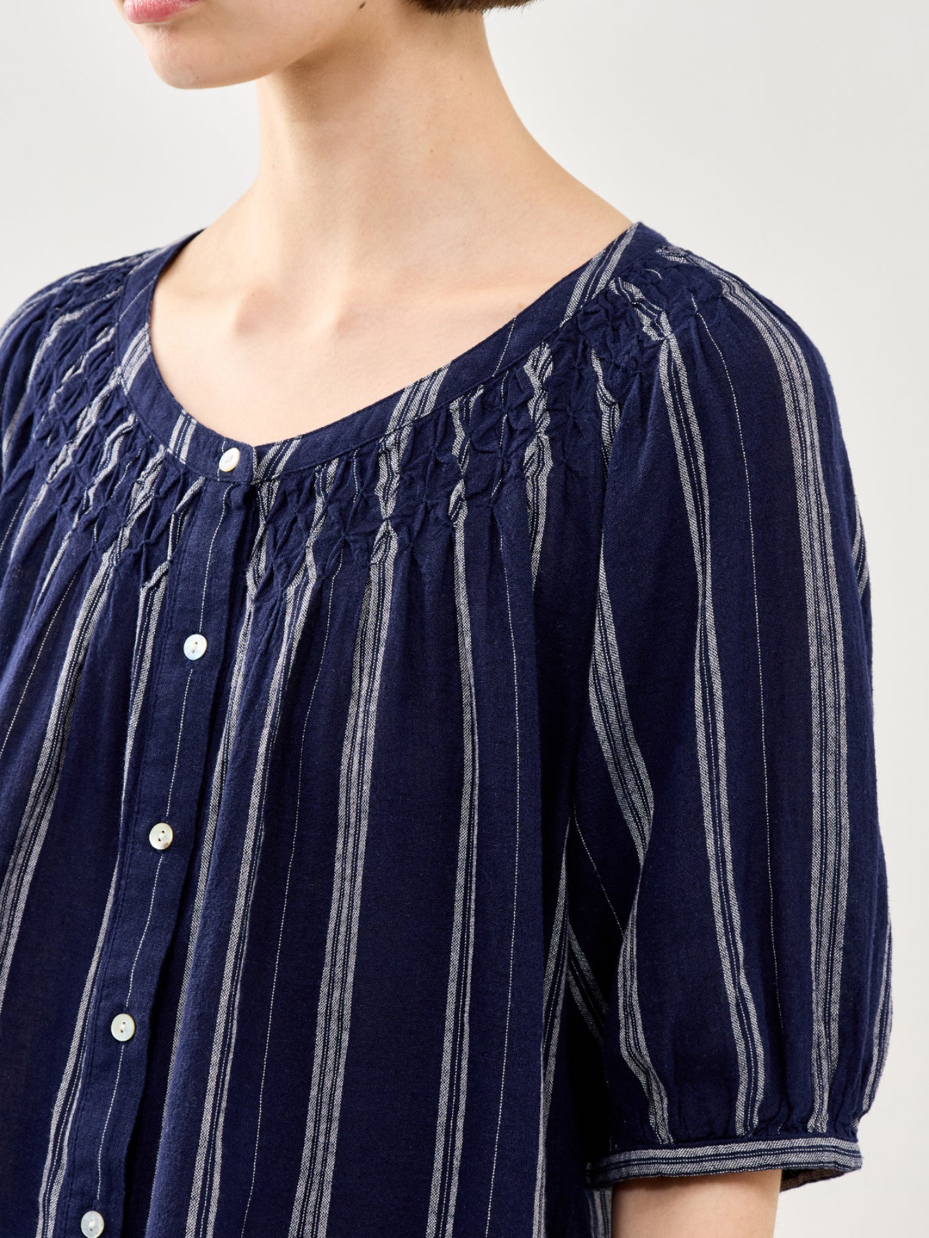 Rix Short Sleeve Button Down Shirt Stripe