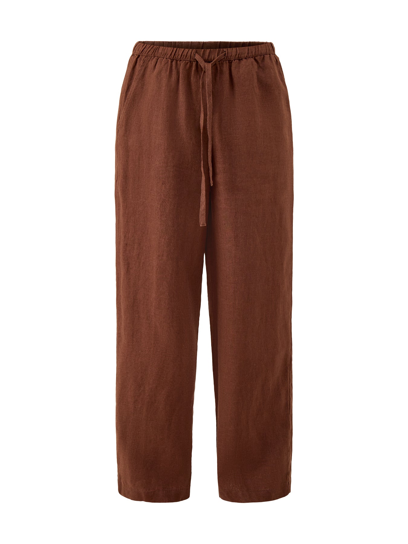 Emmie Straight Leg Trousers Brown