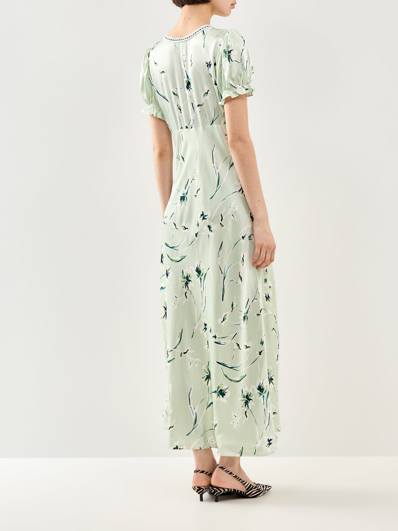Allison Fitted Midi Dress Mint