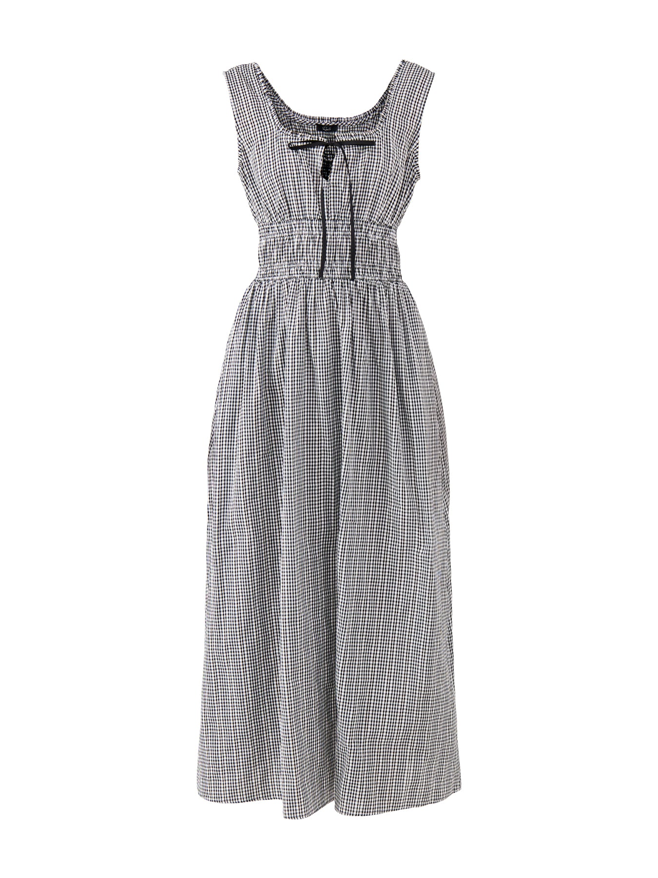 Kenton Fitted Midi Dress Gingham