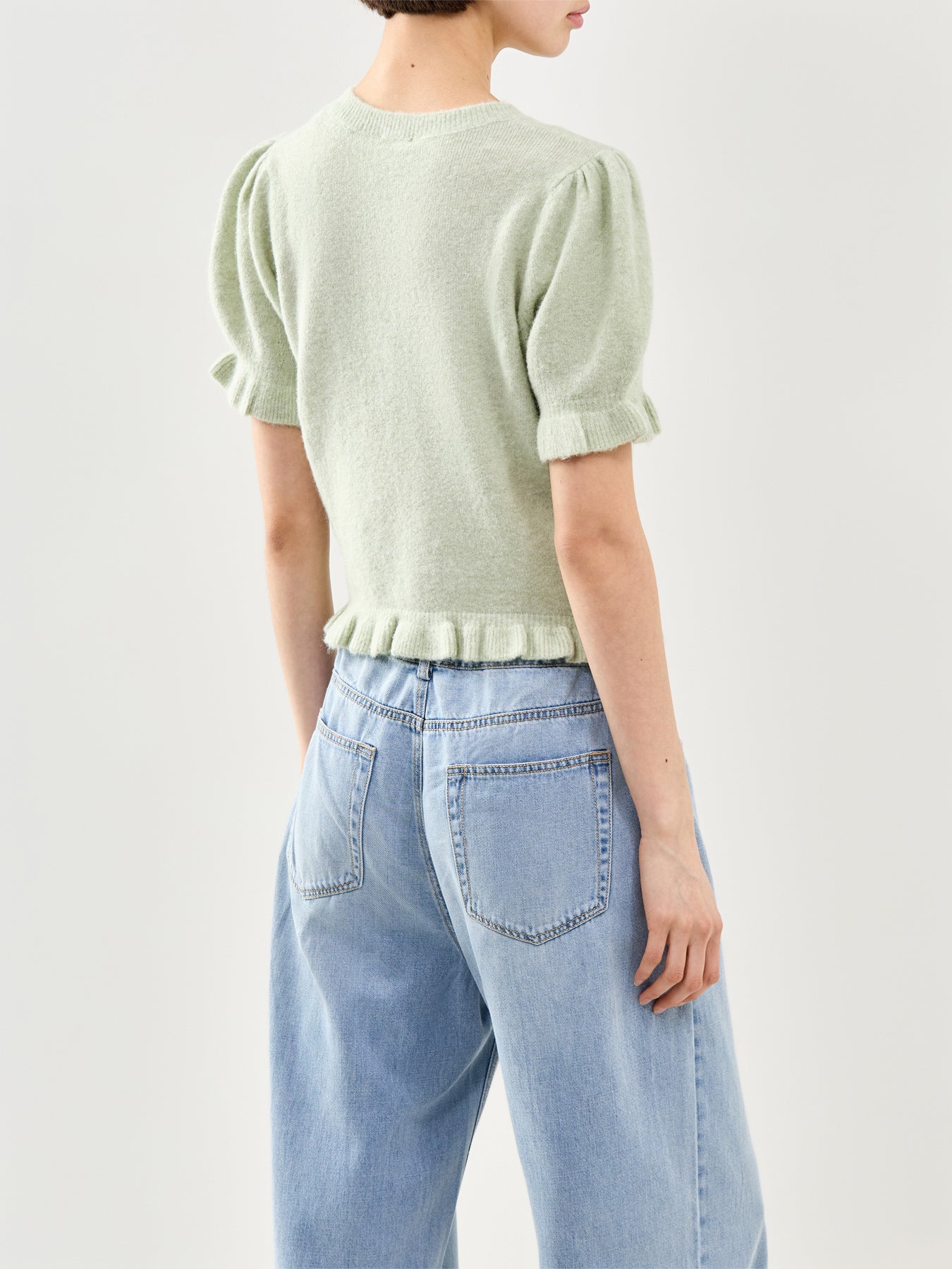 Lora Short Sleeve Button Down Shirt Green