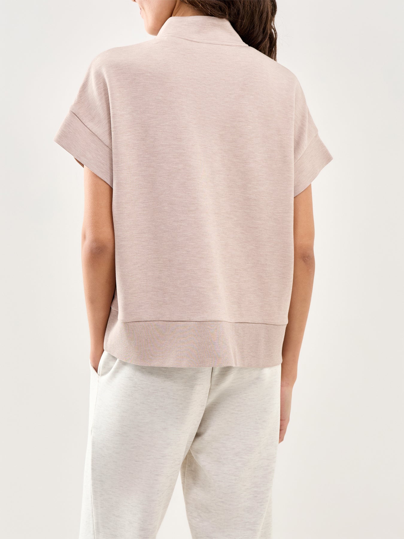 Ritchie Short Sleeve Sweatshirt Beige