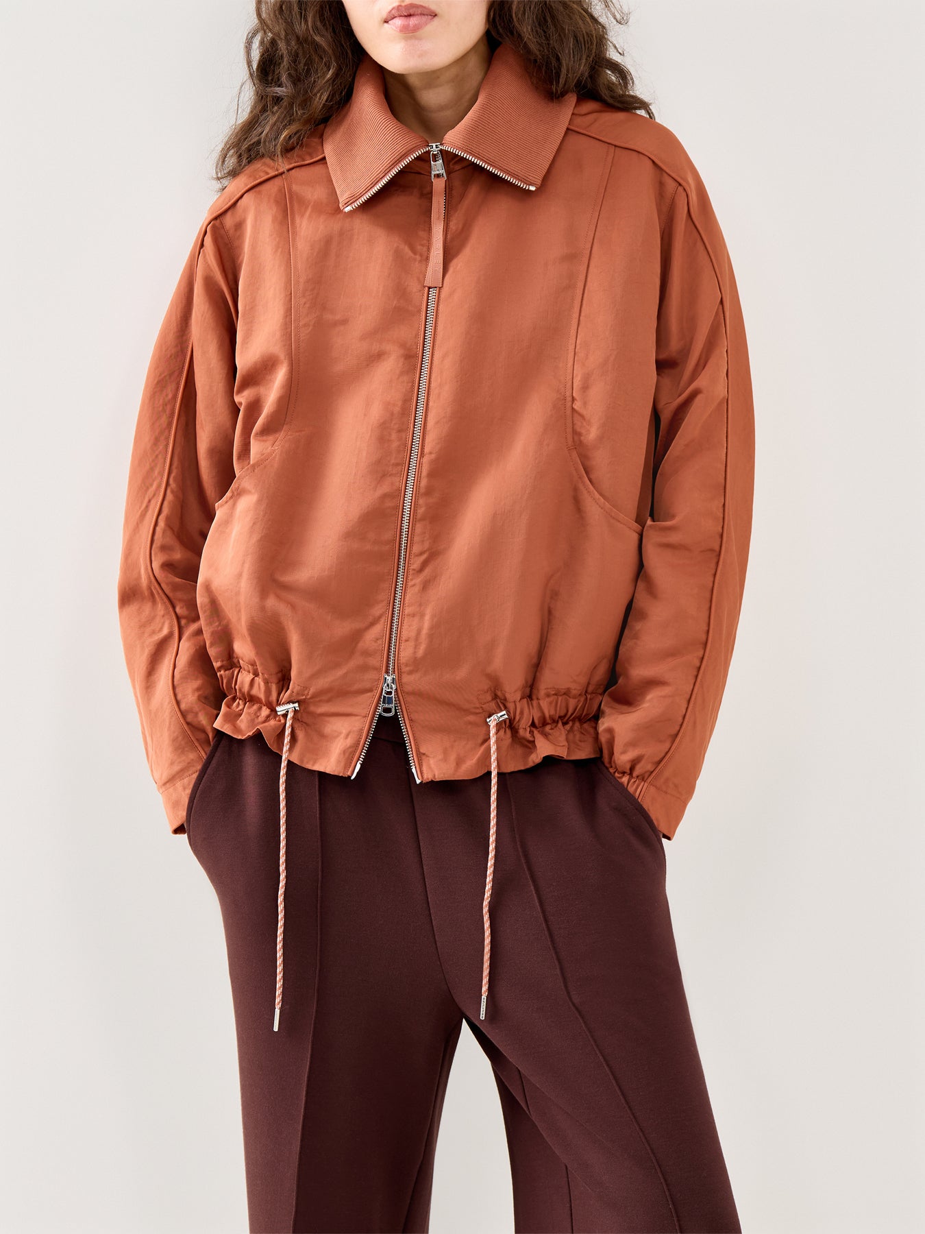 Lotta Blouson Jacket Brown