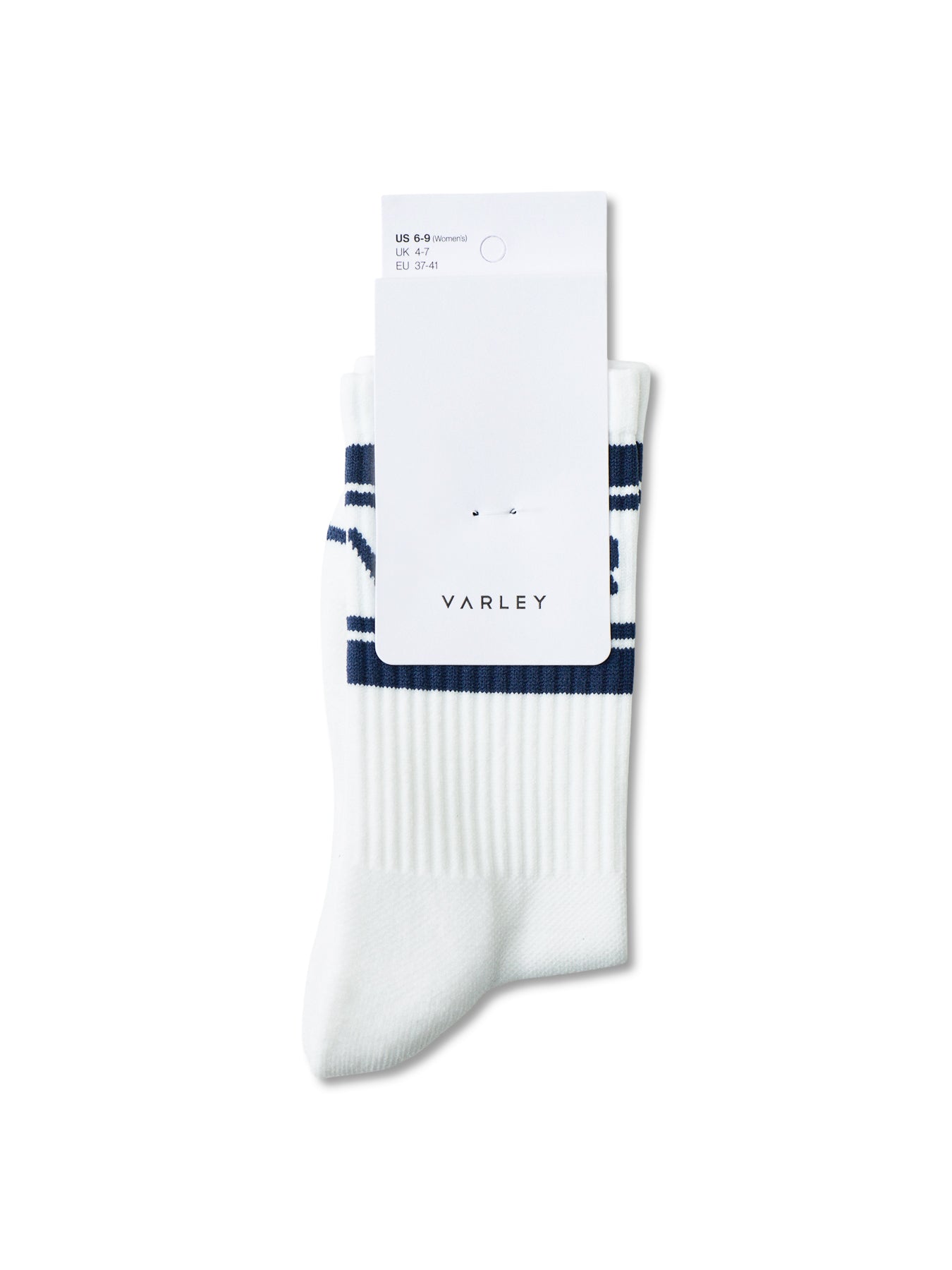 Active Socks White Blue