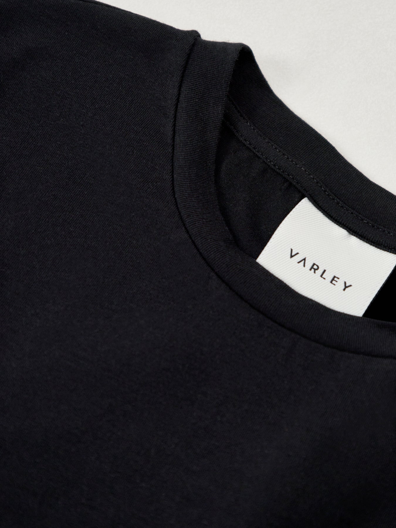 Edna Long Sleeve Fitted T-Shirt Black