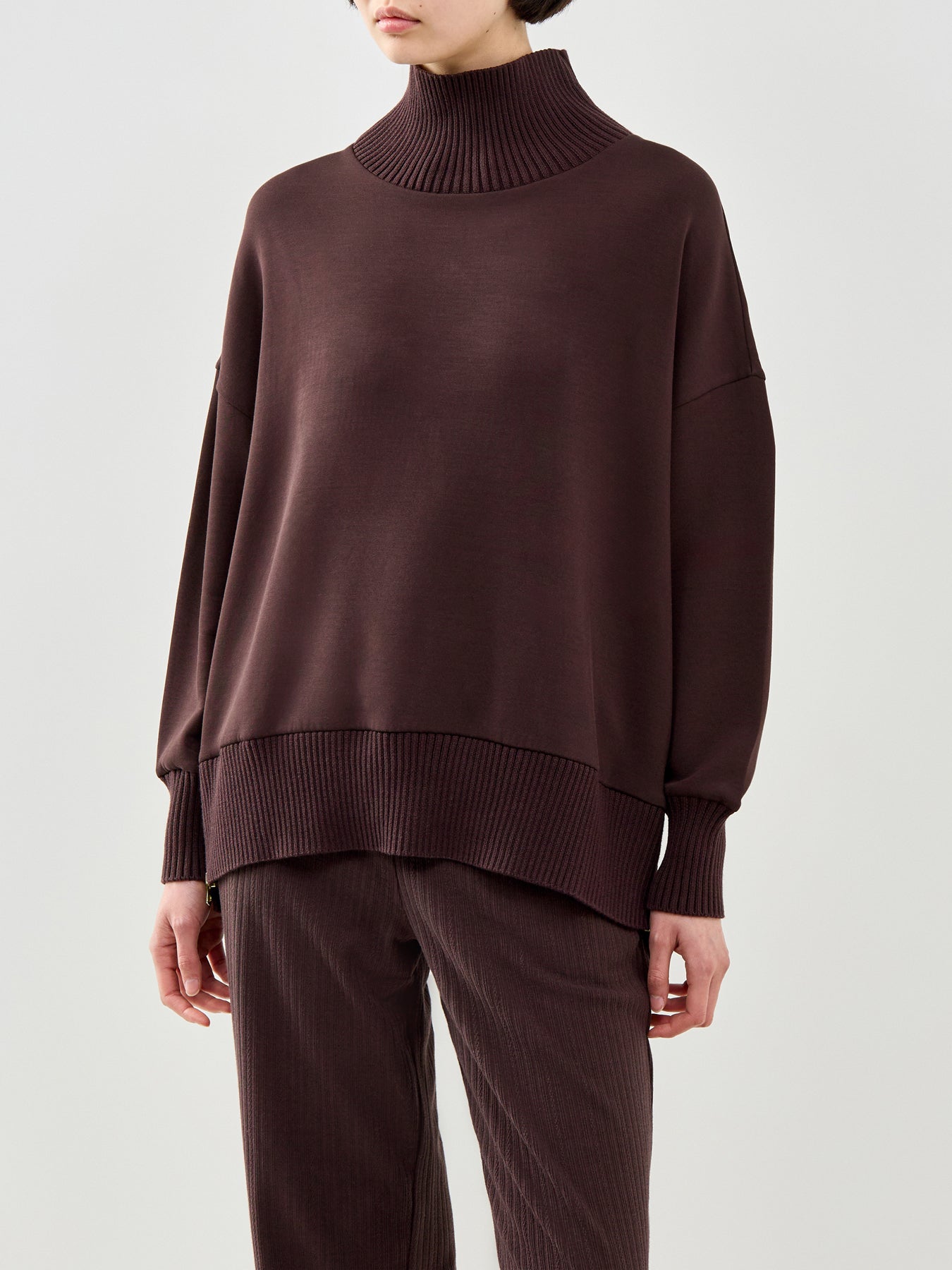 Barker High Neck Jumper Brown
